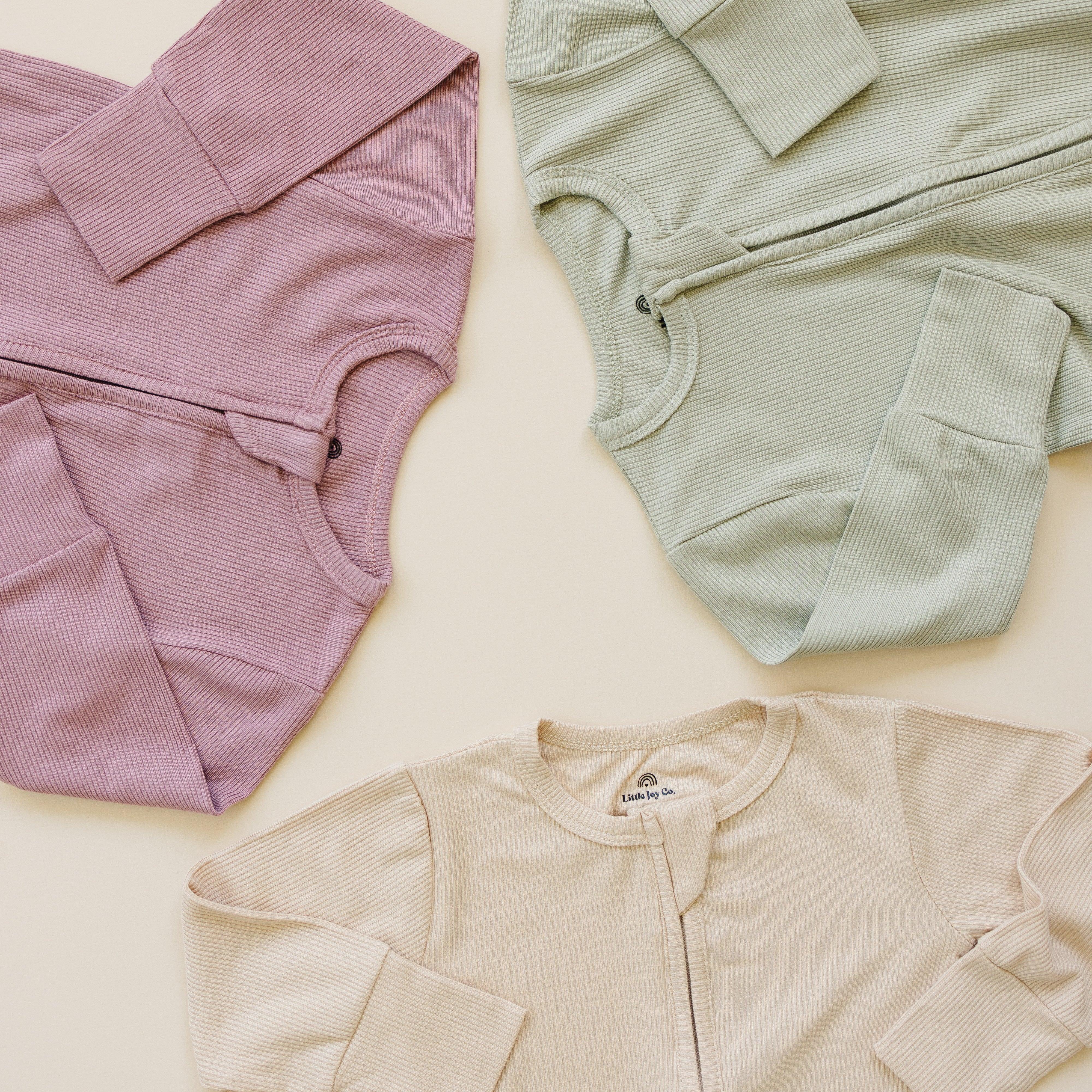 Solid Ribbed Bamboo Zippy Romper - more colors - Image 3