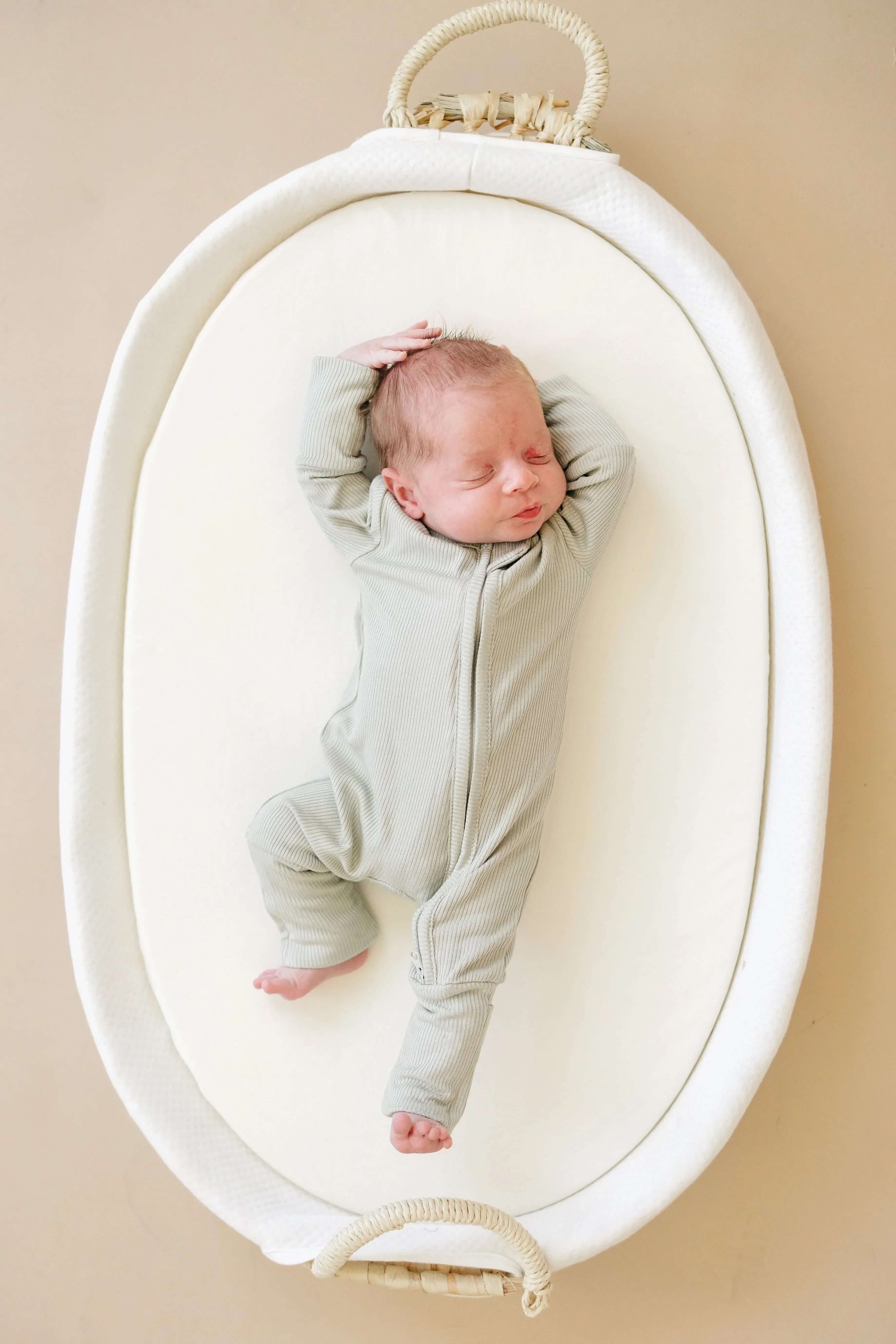 Solid Ribbed Bamboo Zippy Romper - more colors - Image 5
