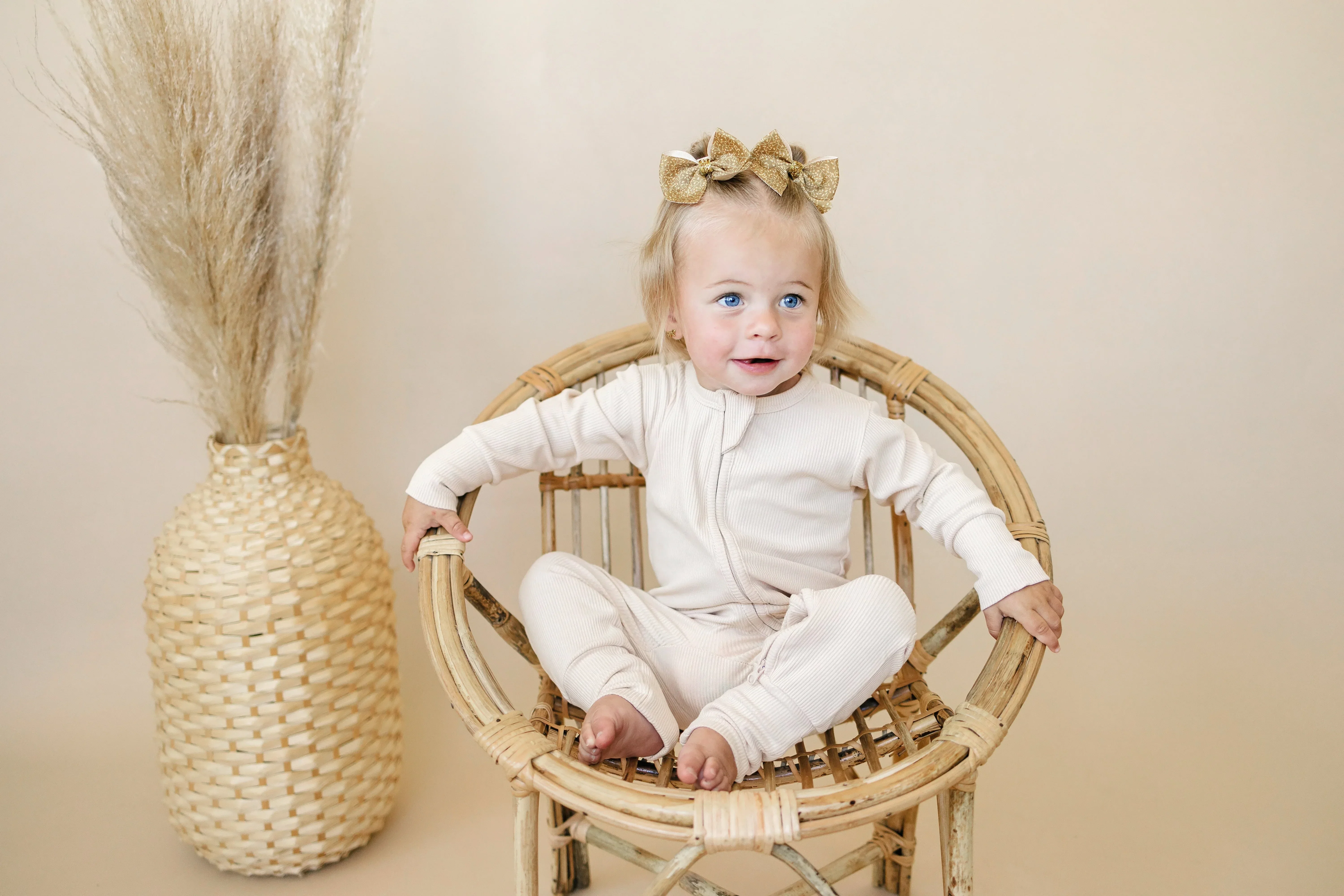 Solid Ribbed Bamboo Zippy Romper - more colors - Image 8