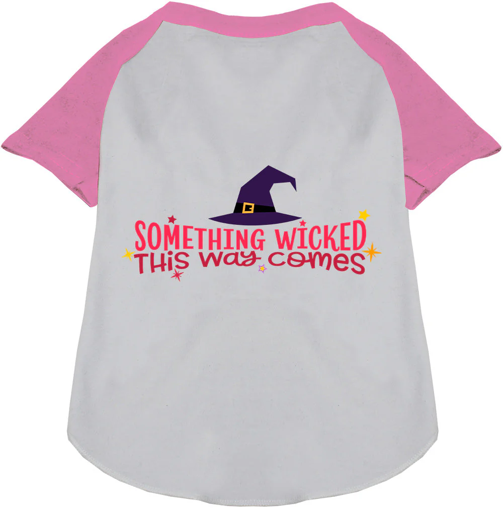 Something Wicked This Way Comes Pet Raglan Shirt - Image 5