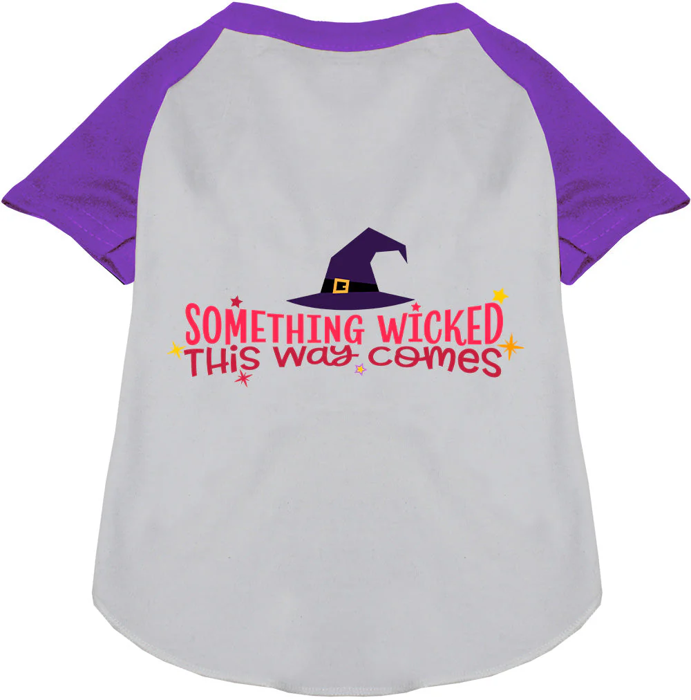 Something Wicked This Way Comes Pet Raglan Shirt - Image 6