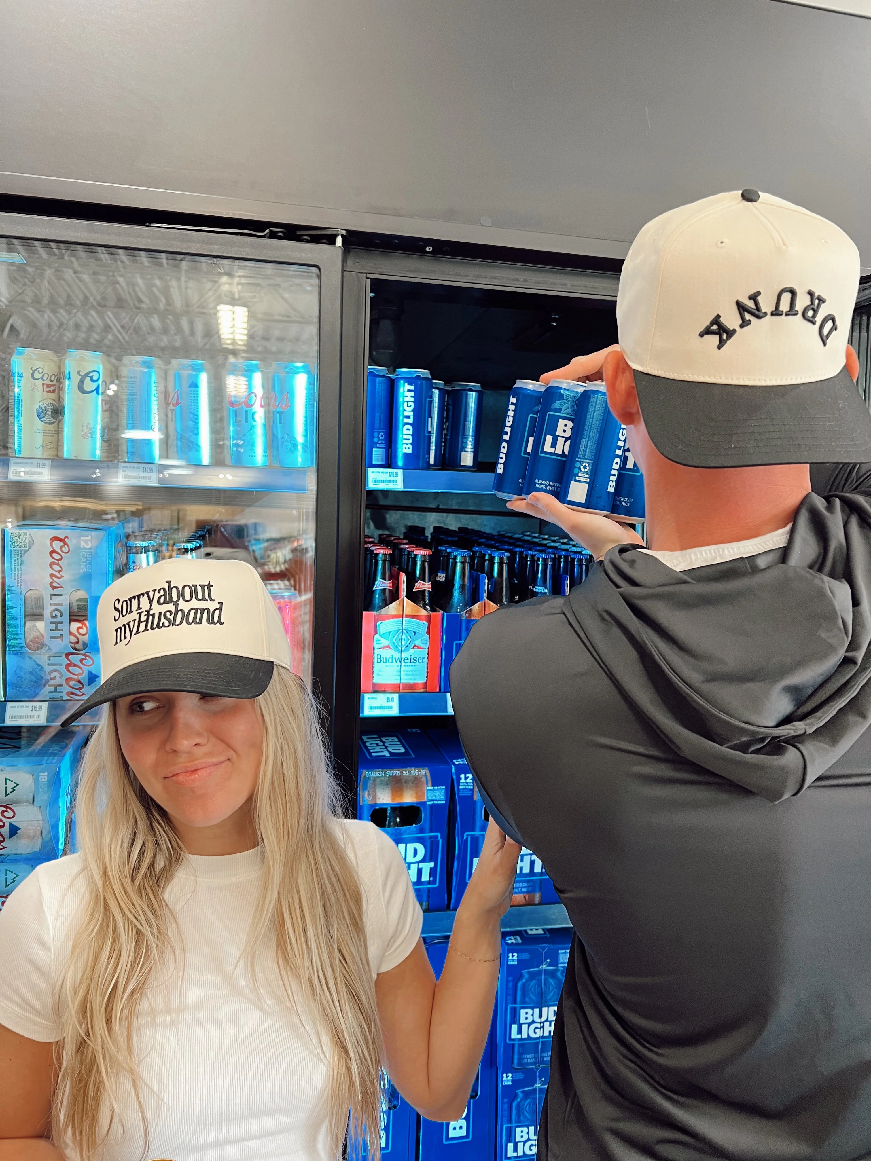 Sorry about my Husband / Wife Vintage Trucker Hat - Image 8
