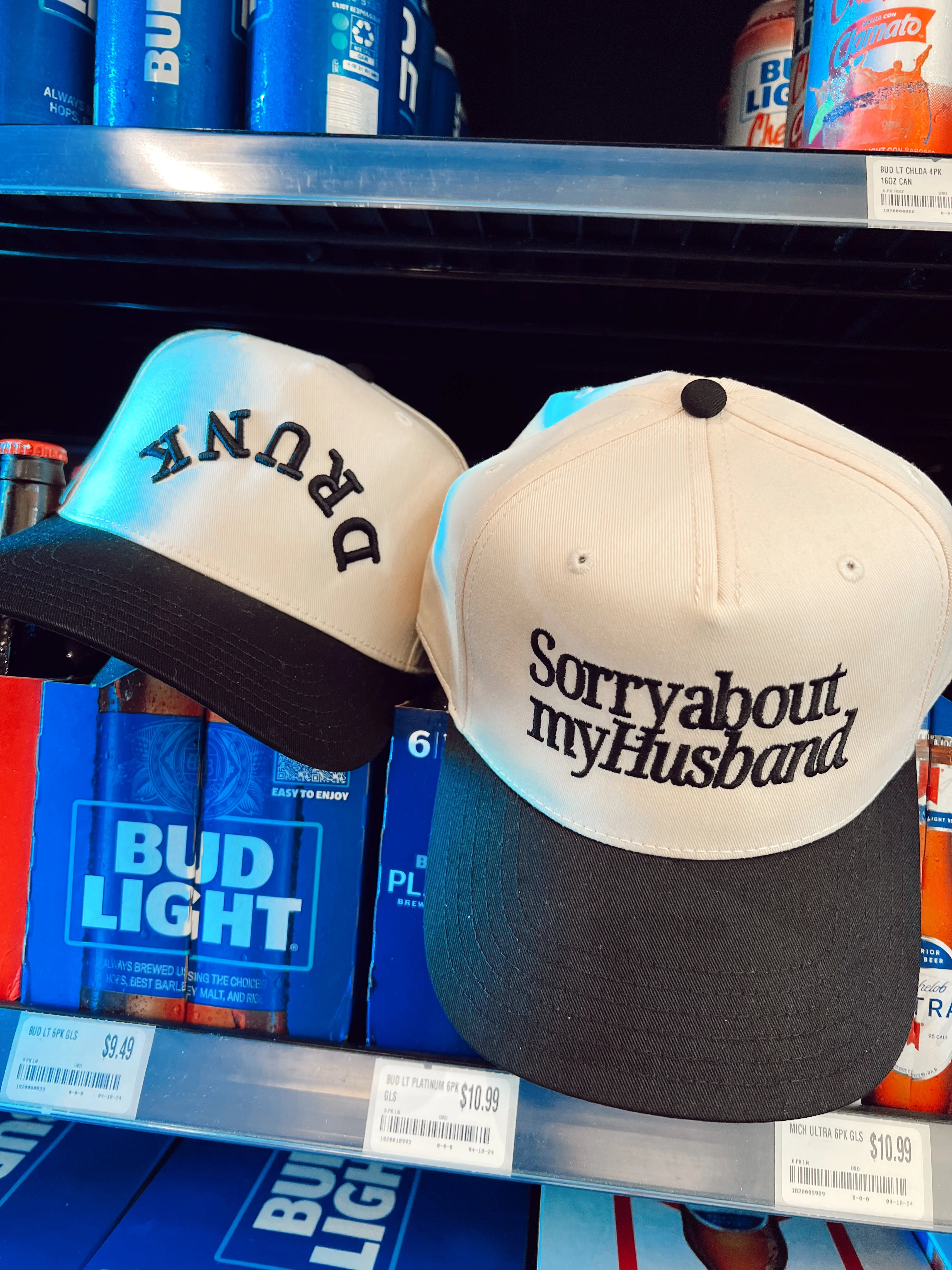 Sorry about my Husband / Wife Vintage Trucker Hat - Image 9