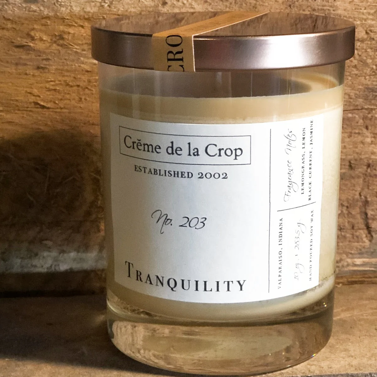 Soy Candle - Tranquility (Lemongrass & Black Currant) - Image 3