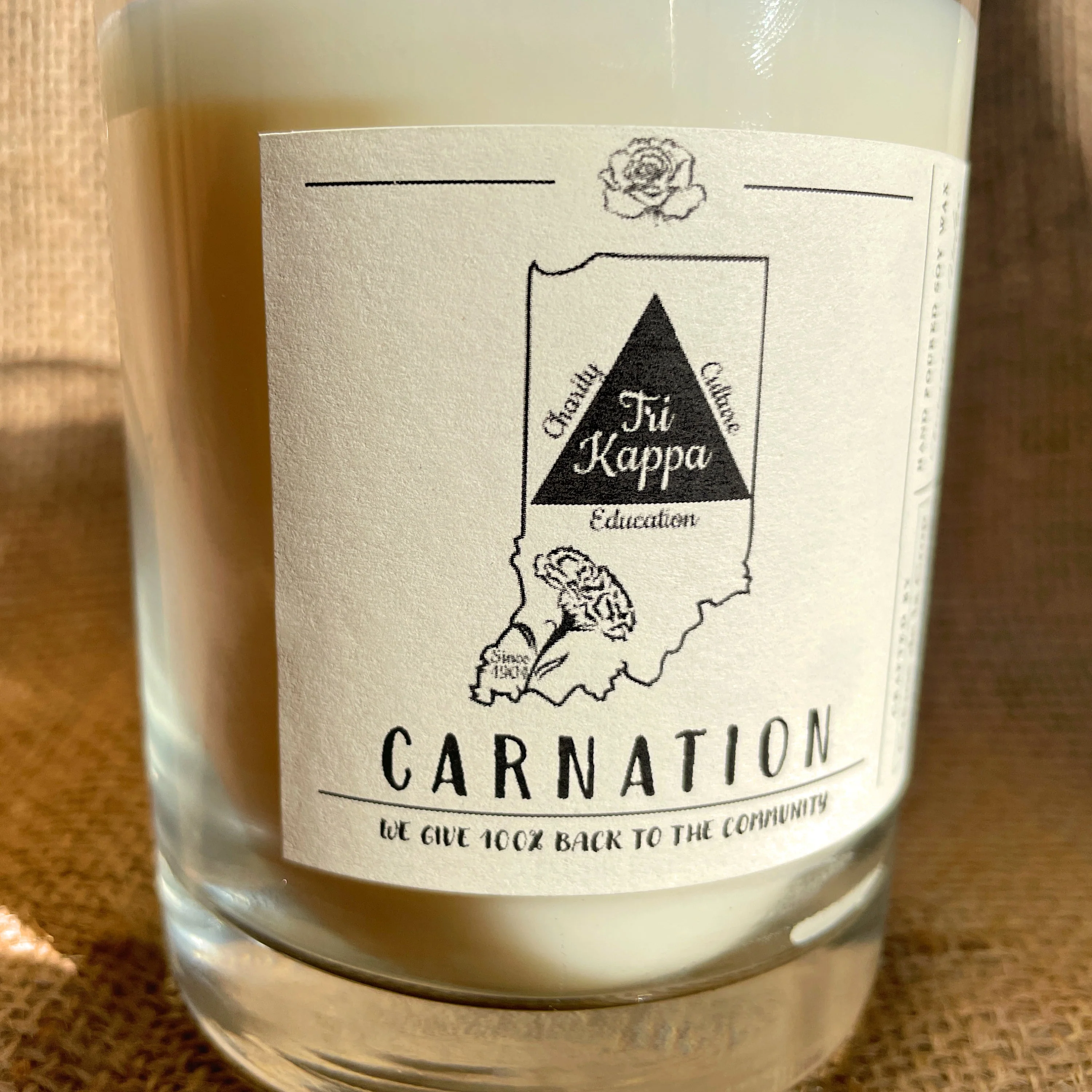 Soy Candle - Tri Kappa (Carnation) - Image 4