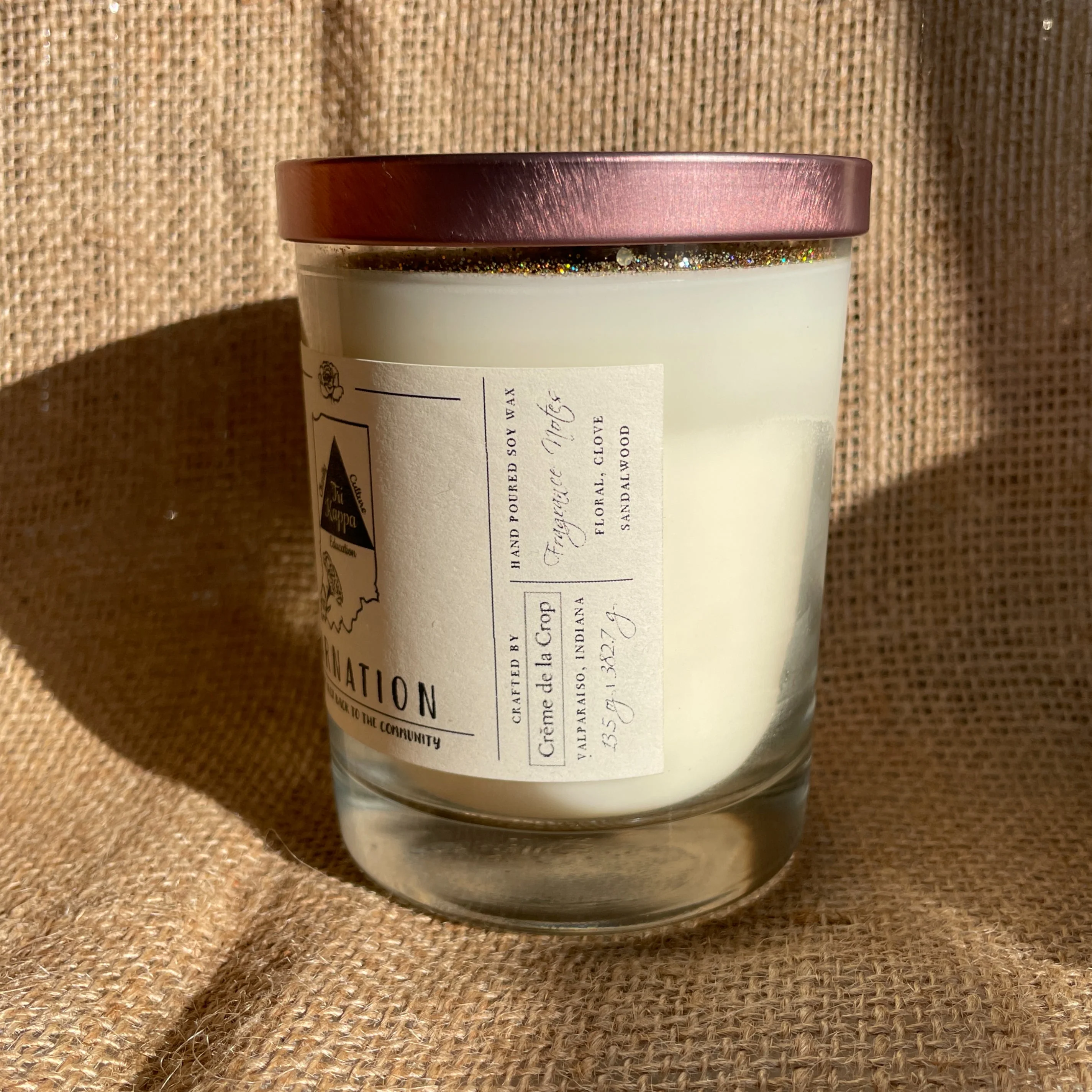 Soy Candle - Tri Kappa (Carnation) - Image 5