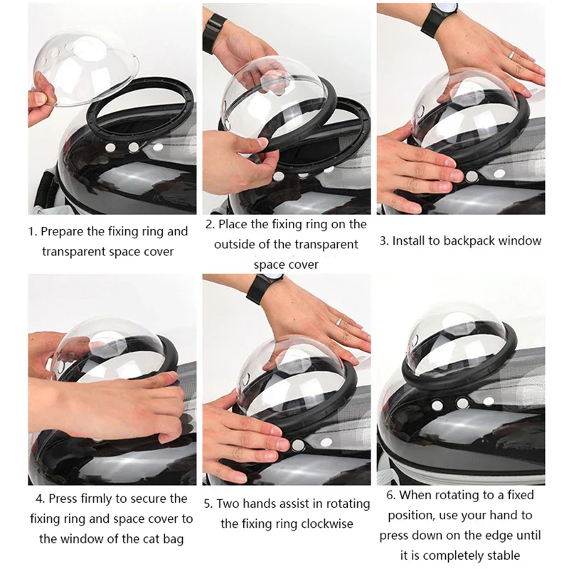 Space Capsule Pet Backpack – Ventilated Travel Carrier - Image 3