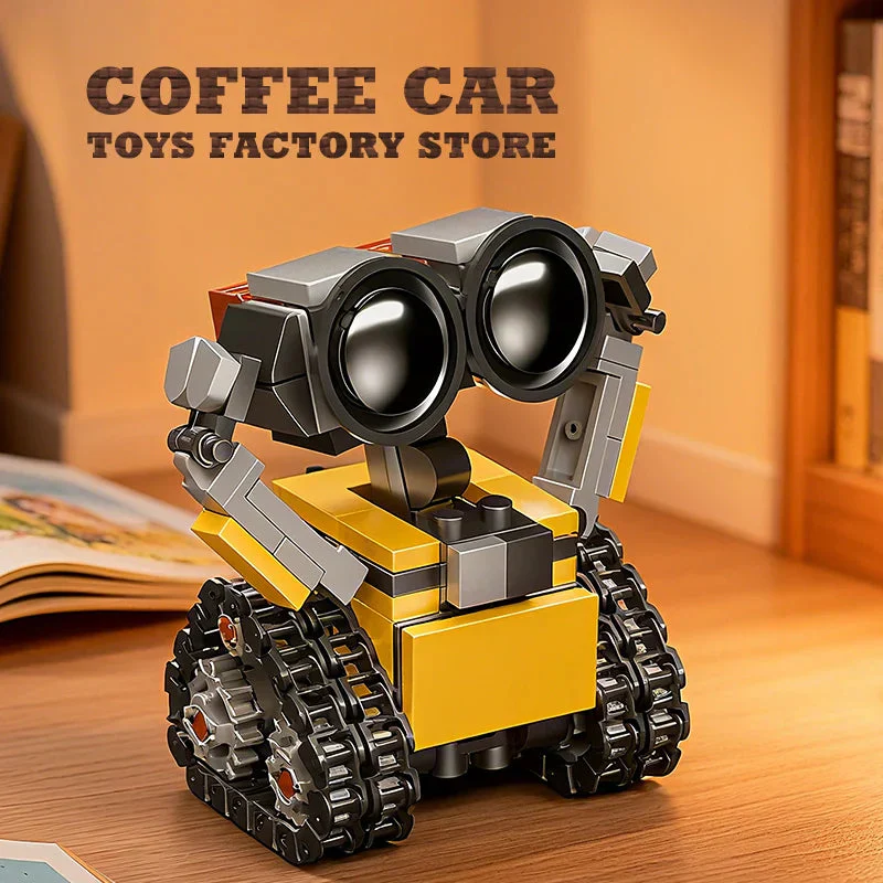 Space Mini Robot MOC Building Bricks Toys 217Pcs Tracked Bot Model Classic Movie Sci-Fi Blocks Dolls Kids Adult Christmas Gifts - Image 3