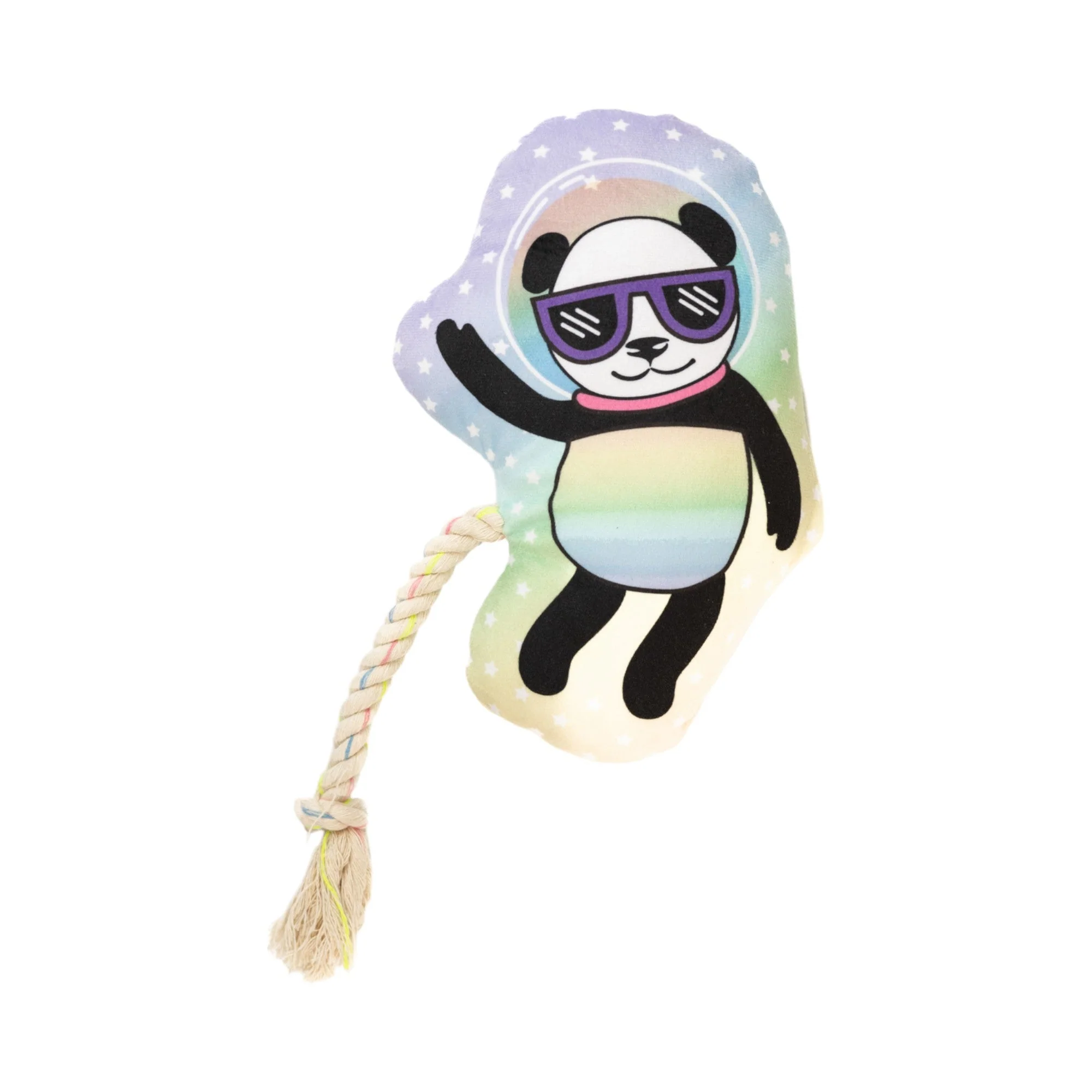 Space Panda Plush Dog Toy – with Squeaker & Crinkle Paper for Fun Play - Image 4