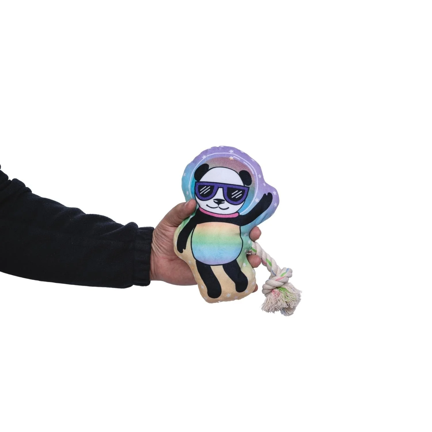 Space Panda Plush Dog Toy – with Squeaker & Crinkle Paper for Fun Play - Image 6