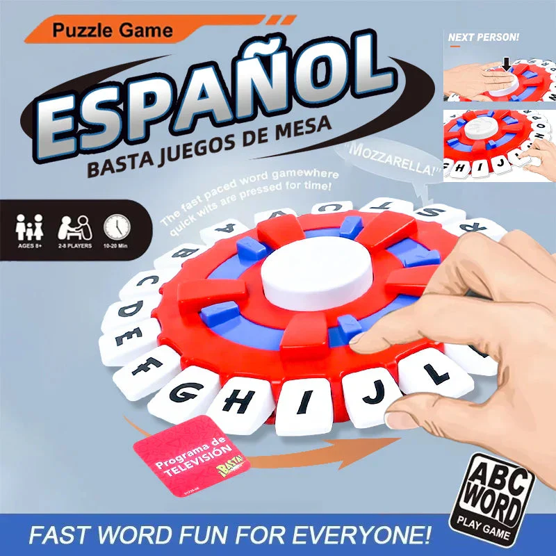 Spanish Basta Game Fast-paced Family Gathering Letter Toys For Adults Children Letters Learning Lengua española Juegos De Mesas - Image 6