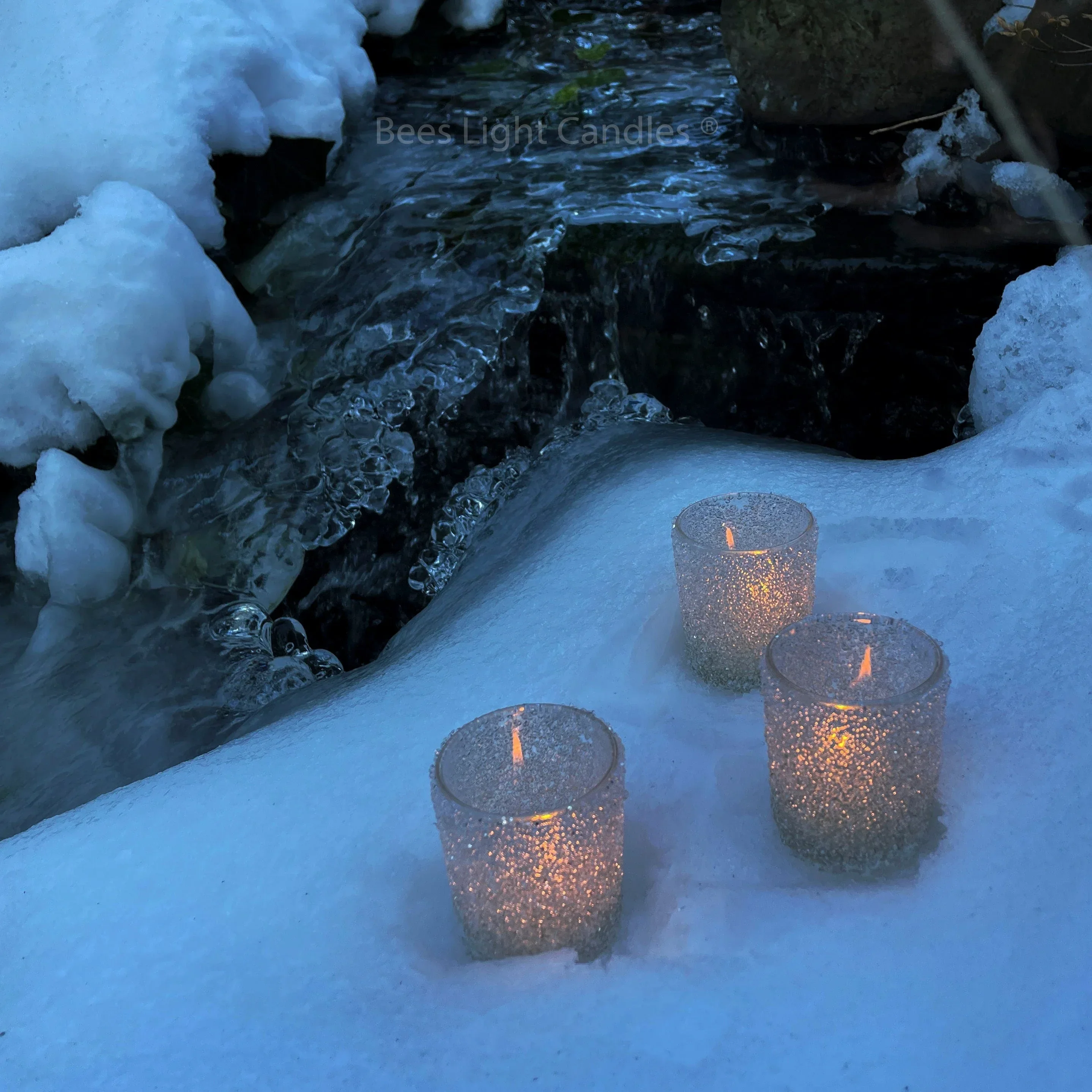 Sparkle Glass Candle Holder - Image 2