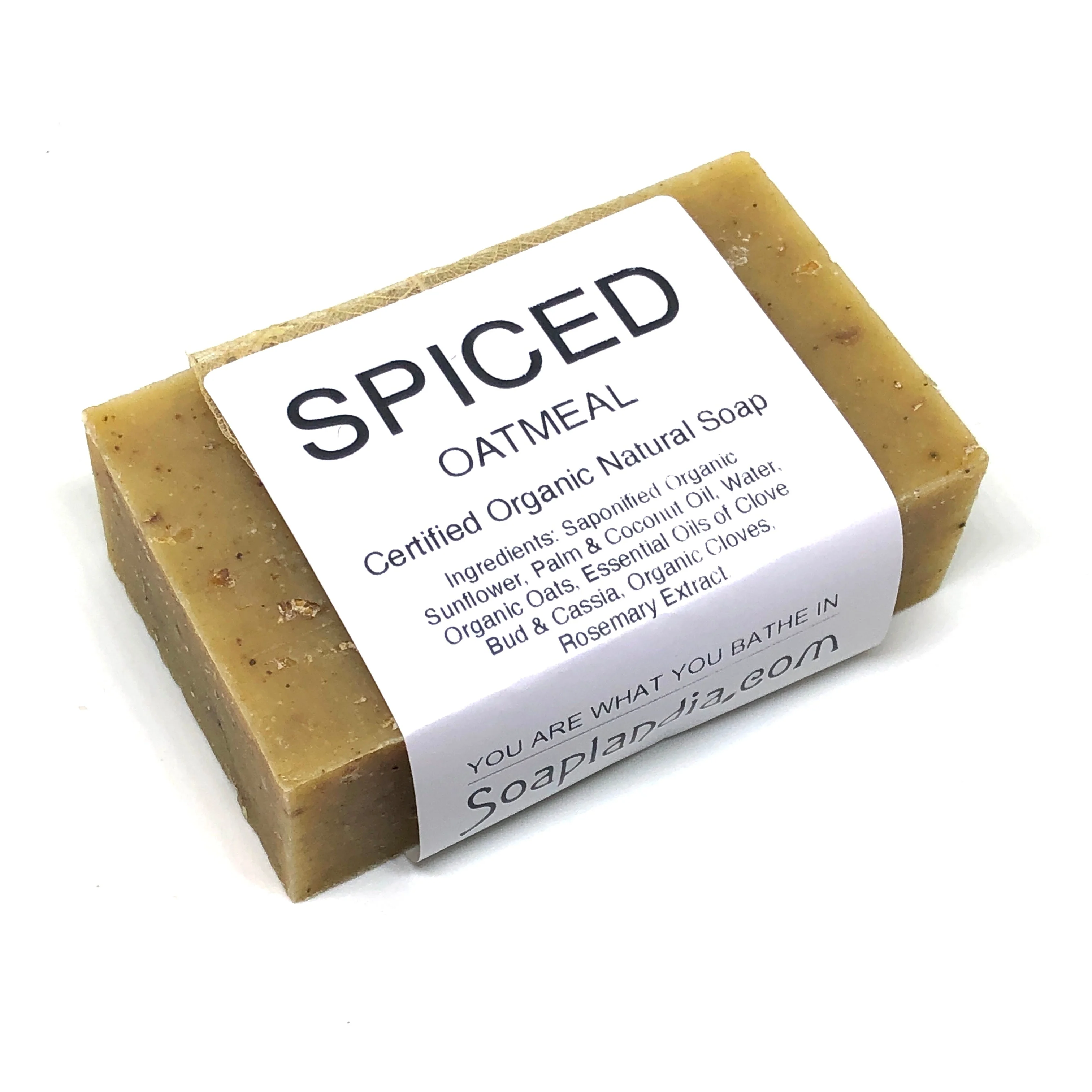 Spiced Oatmeal Bar Soap, Certified Organic - Image 2