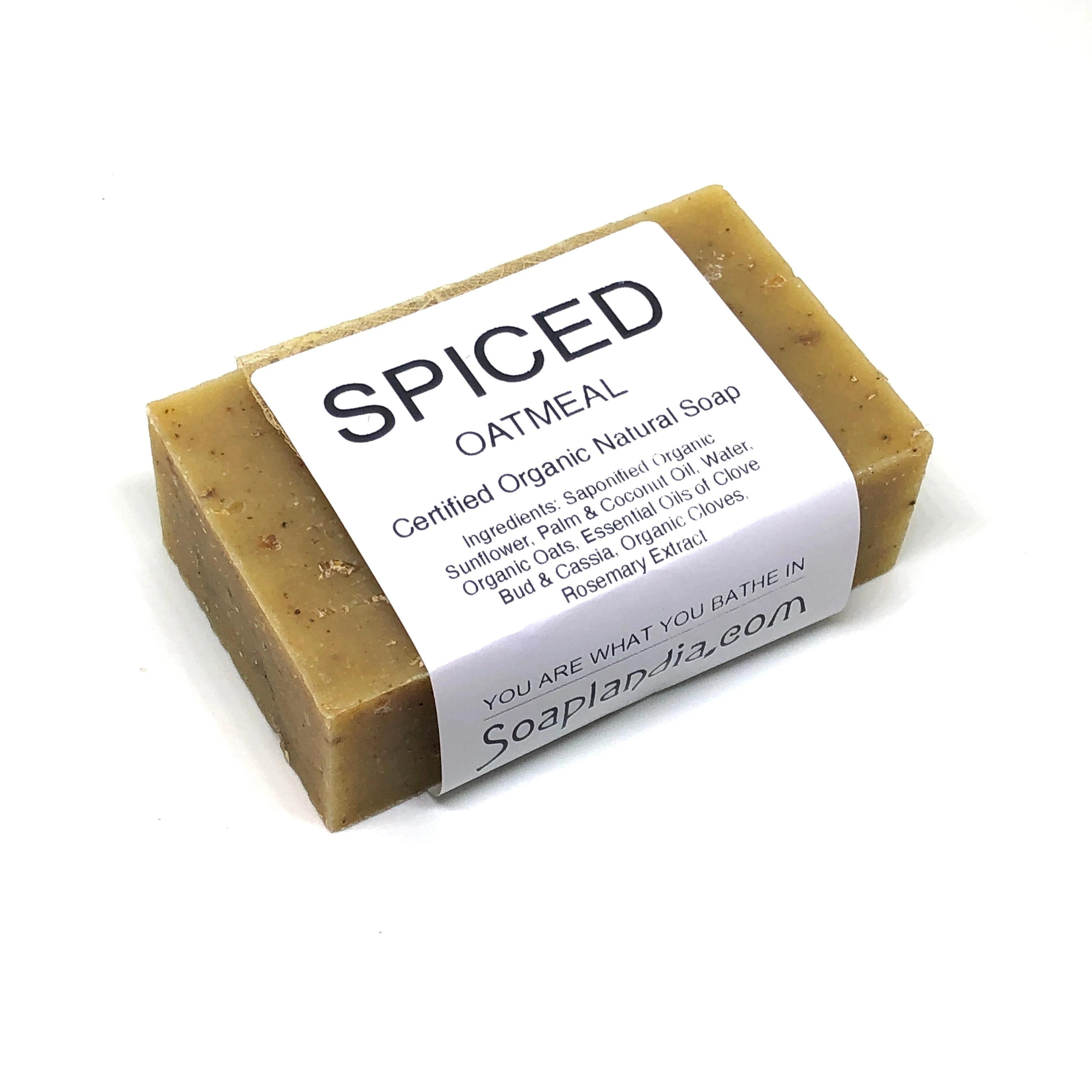 Spiced Oatmeal Bar Soap, Certified Organic - Image 5