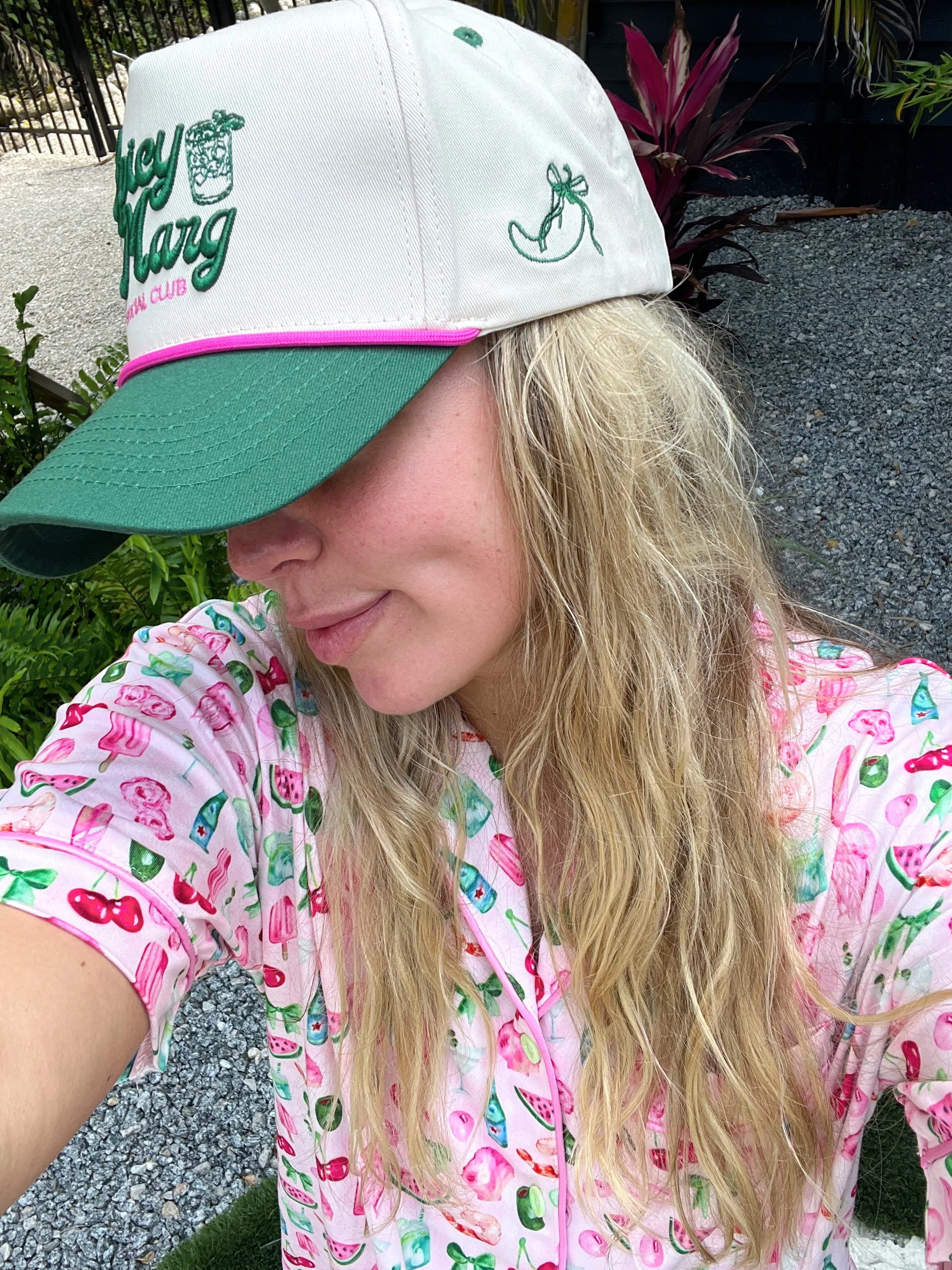 Spicy Marg Social Club - Green Vintage Trucker Hat - Image 5