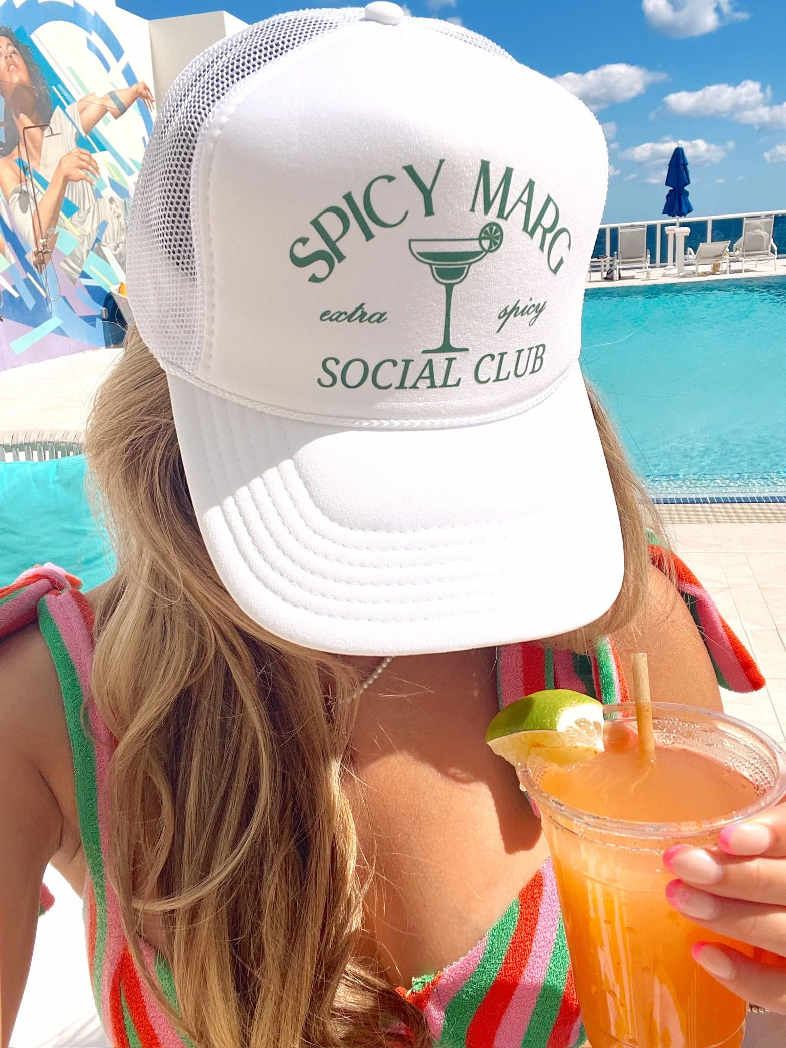 Spicy Marg Social Club Trucker Hat - Image 3