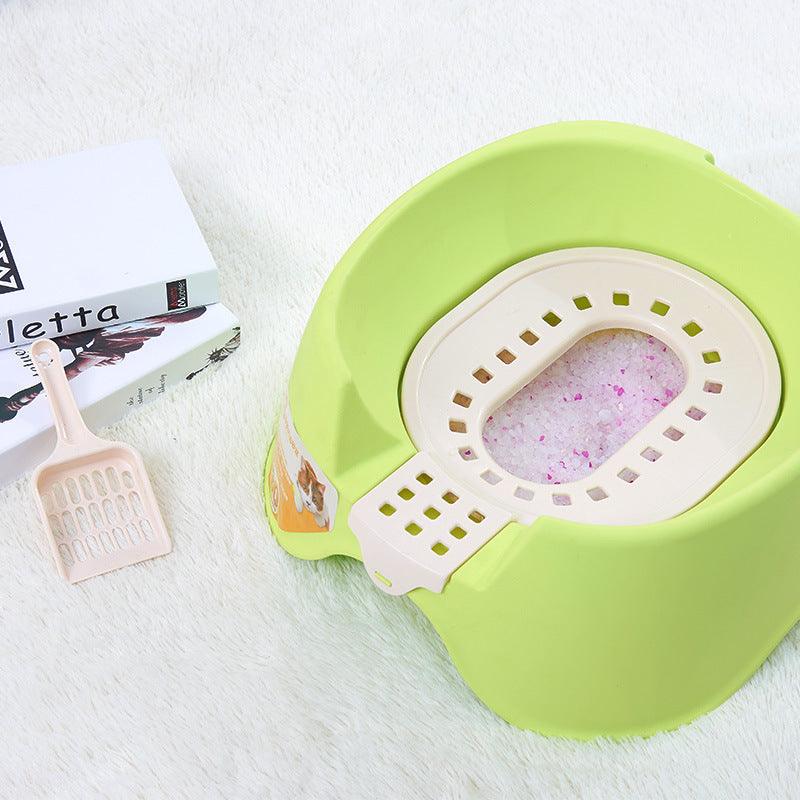 Spillproof Semi-enclosed Cat Litter Tray - Image 3