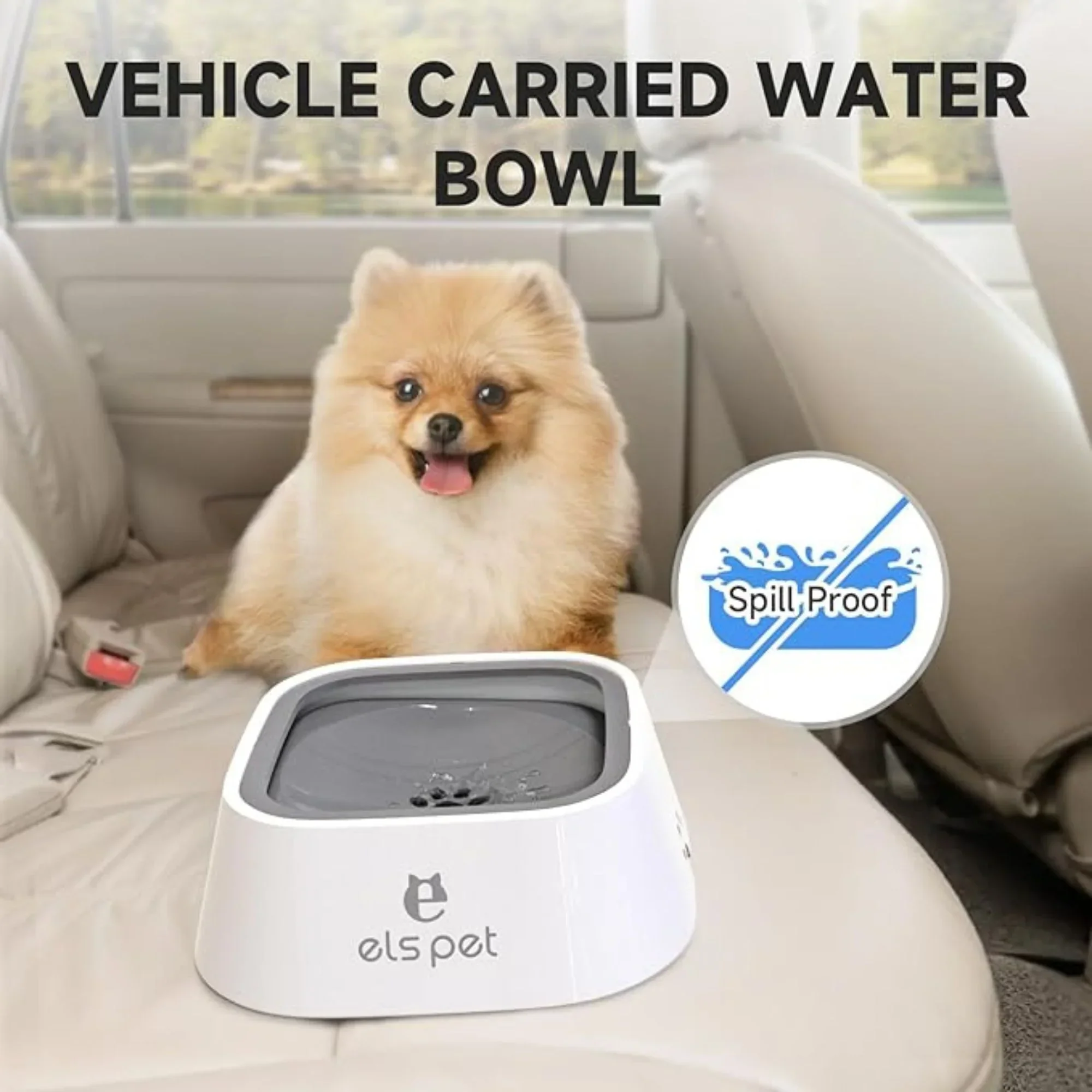 Splash-Free Floating Water Bowl for Dogs & Cats (1L) - Image 2