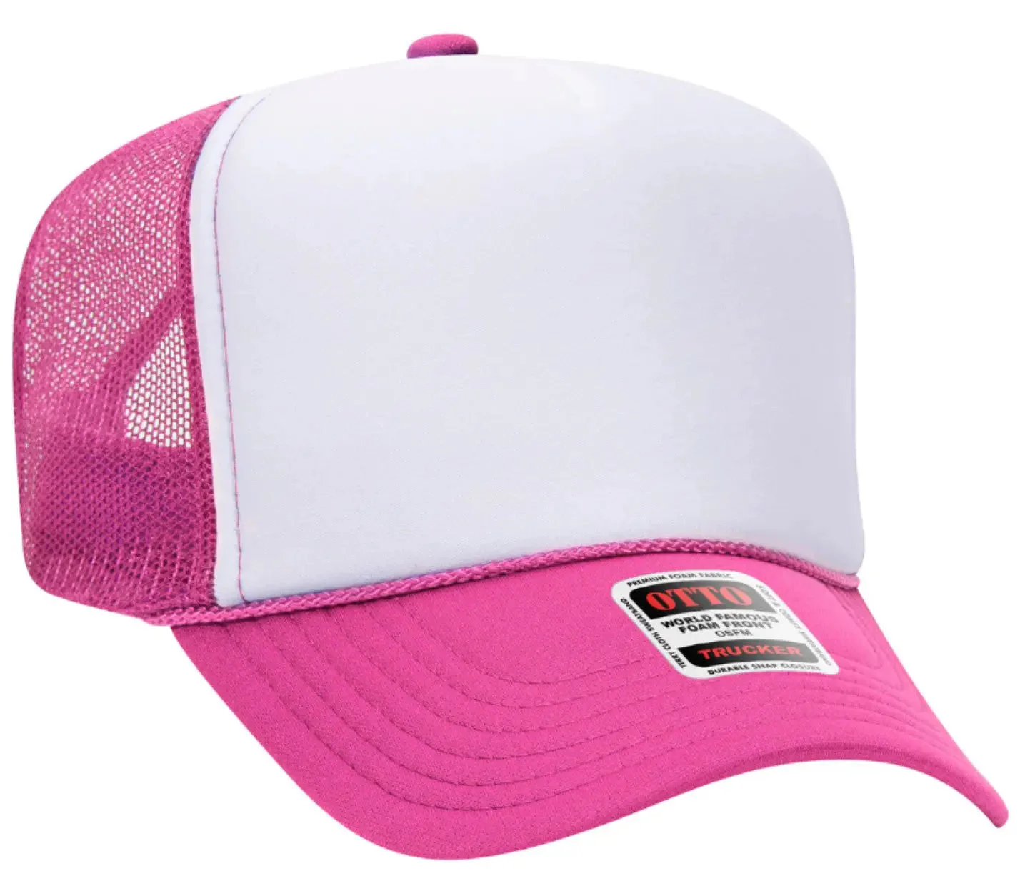 Spoiled By My Blue Collar Man Adult Otto Foam Trucker Hat - Image 16