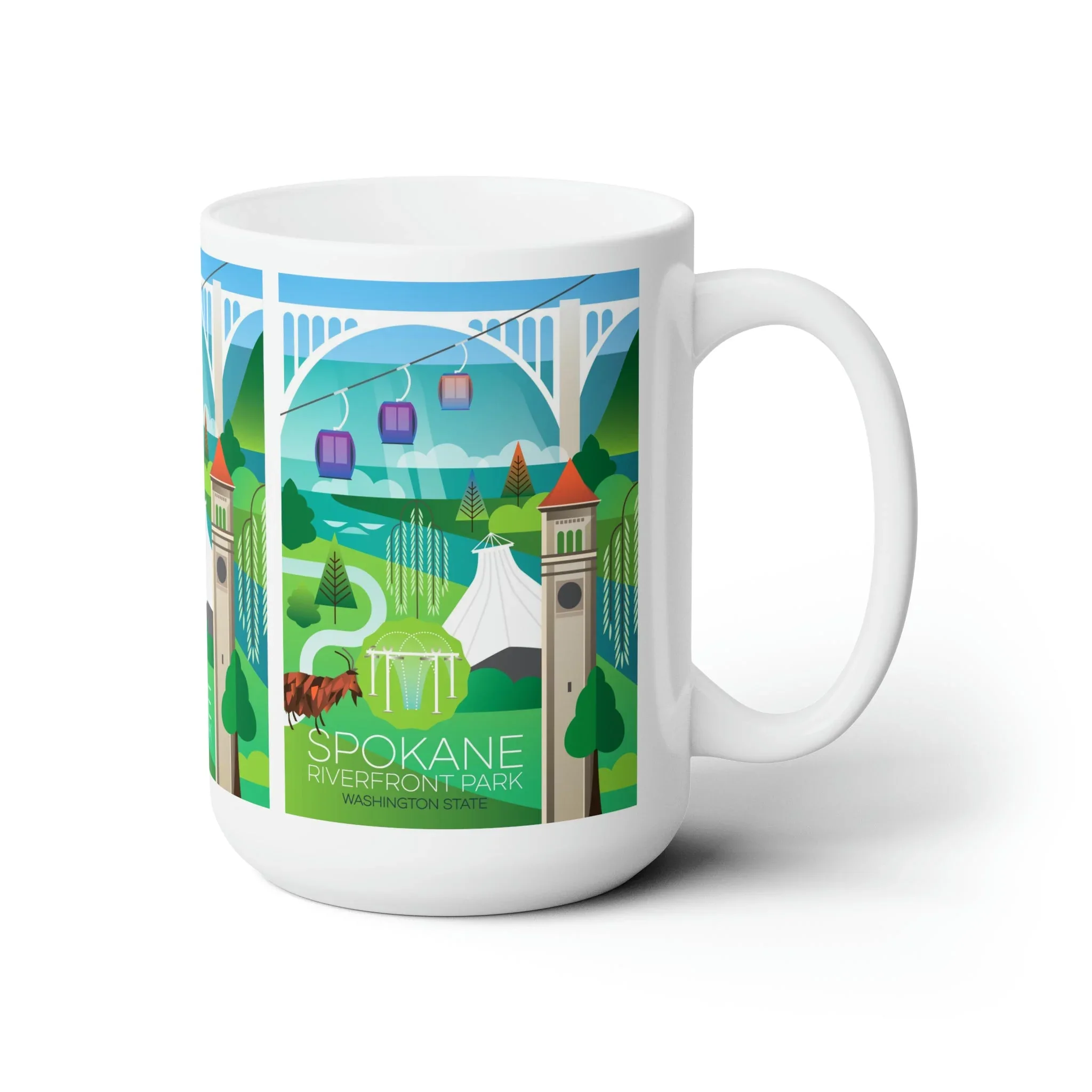 Spokane Ceramic Mug 11oz or 15oz - Image 3