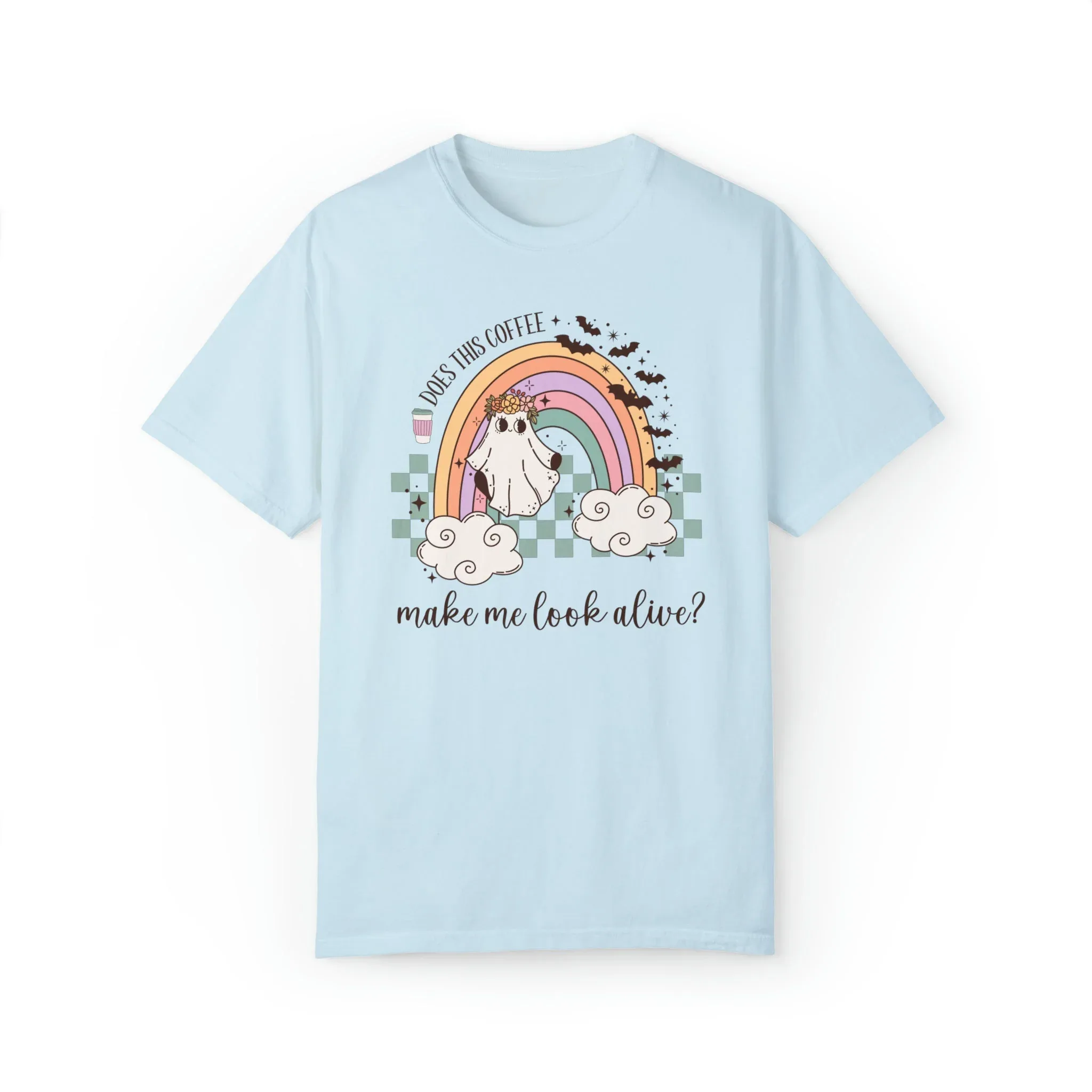 Spooky Coffee Lover Shirt: Does This Coffee Make Me Look Alive? - Image 2