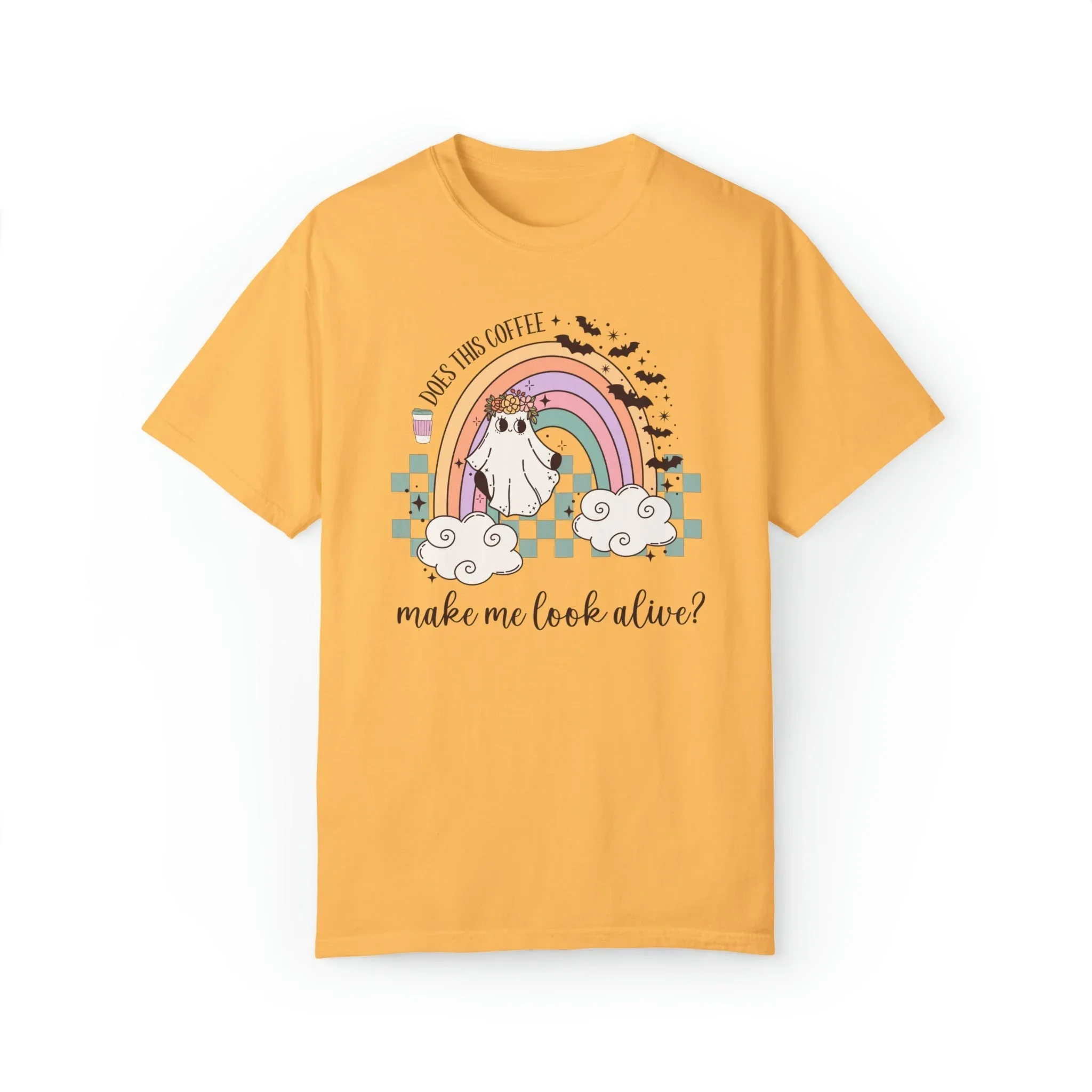 Spooky Coffee Lover Shirt: Does This Coffee Make Me Look Alive? - Image 3