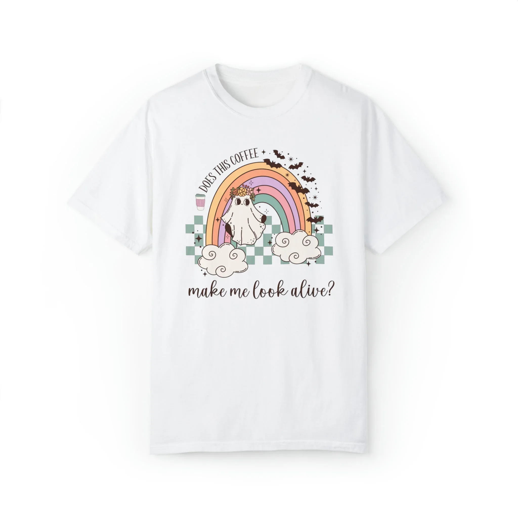 Spooky Coffee Lover Shirt: Does This Coffee Make Me Look Alive? - Image 6