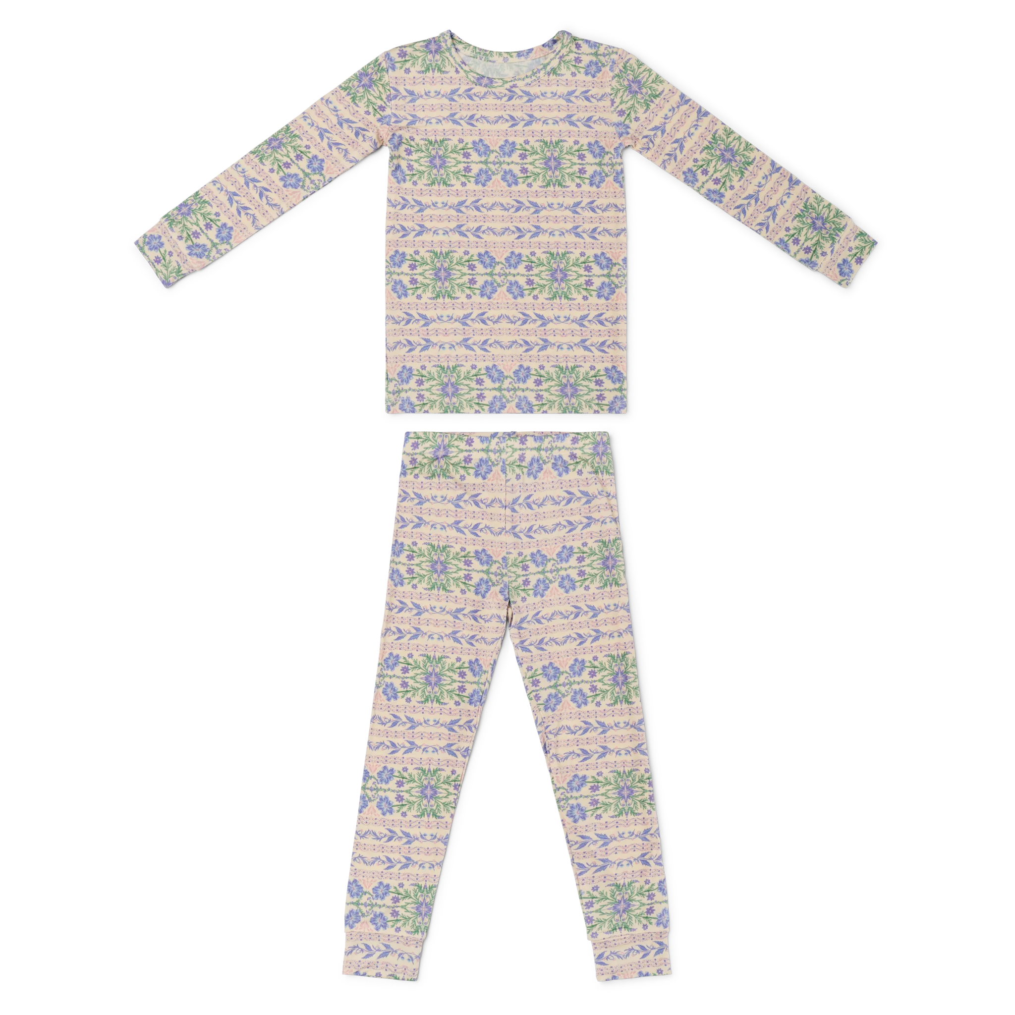 Spring Cascade Bamboo Toddler Pajama Set - Image 2