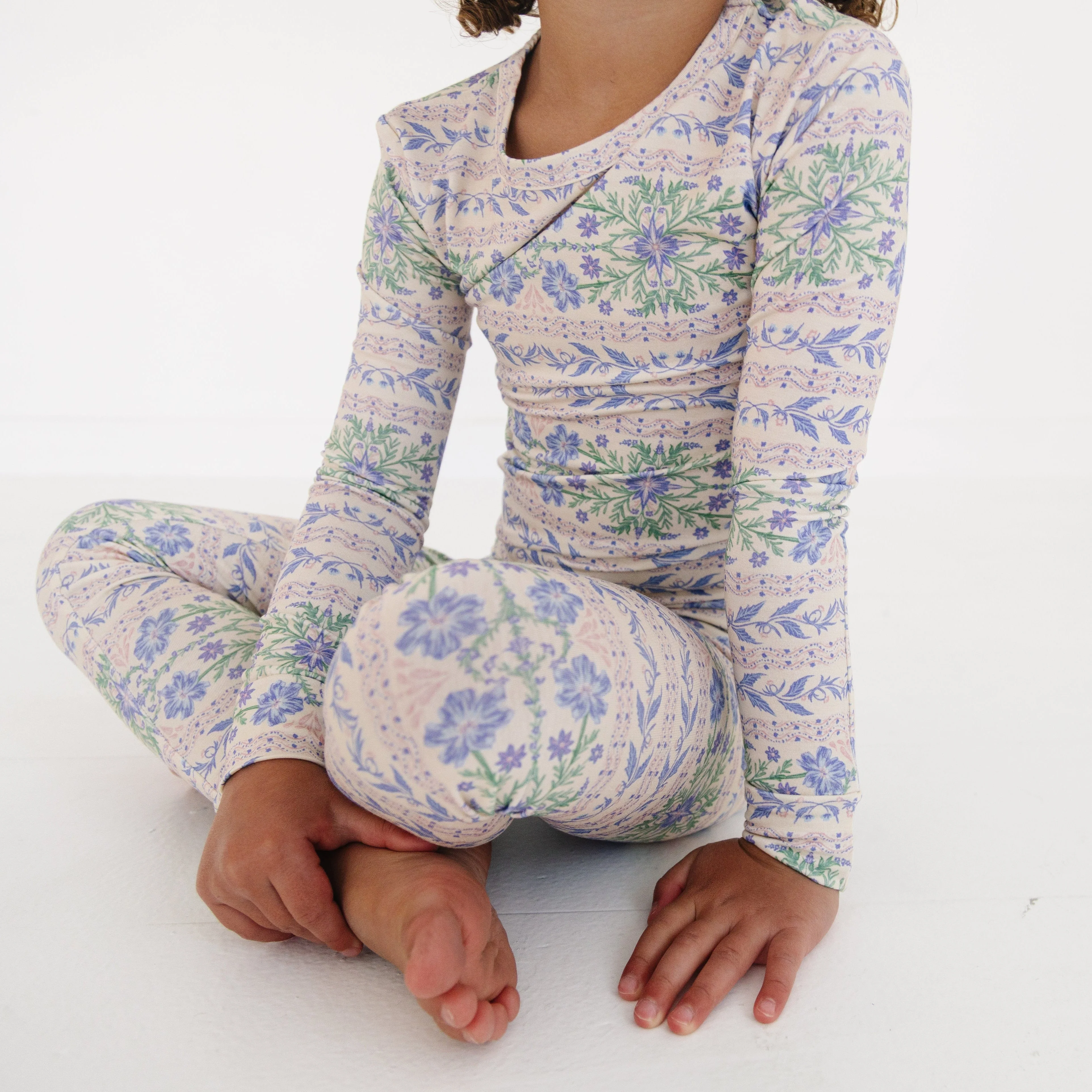 Spring Cascade Bamboo Toddler Pajama Set - Image 3