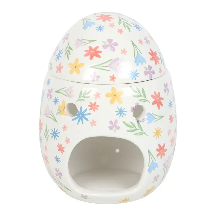 Spring Floral Print Easter Egg Oil Burner and Wax Warmer - Image 4