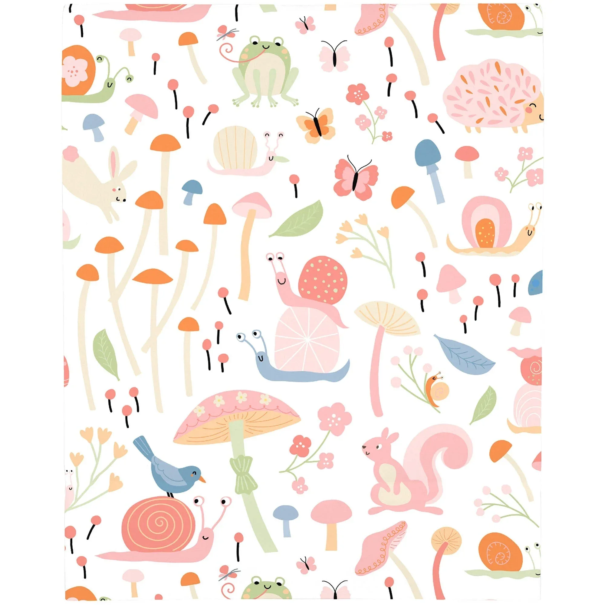 Spring Garden Pink, Green, Orange and Ivory Super Soft Mini Crib Sheet - Image 3
