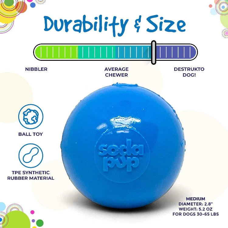 Squeak Ball - Durable Squeaky Dog Toy, Floats, Chew Toy | USA Made - Image 5