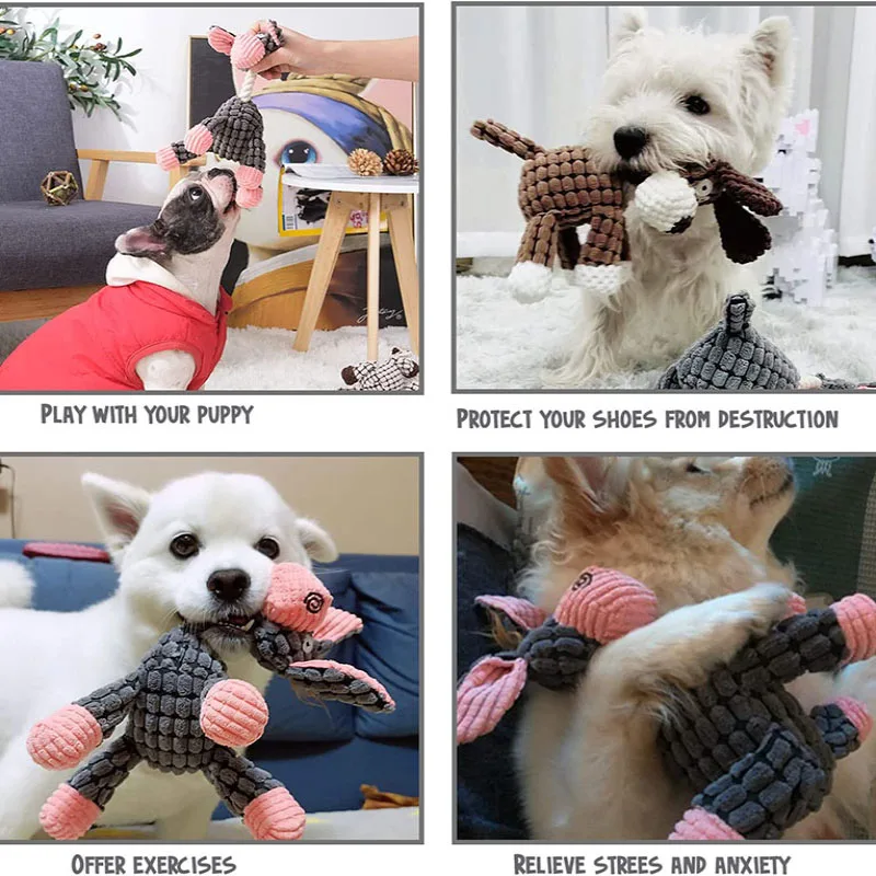 Squeaky Dog Toy – Durable Chew & Molar Toy for Small & Large Dogs - Image 4
