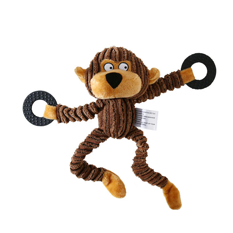 Squeaky Donkey Plush Dog Toy - Image 10