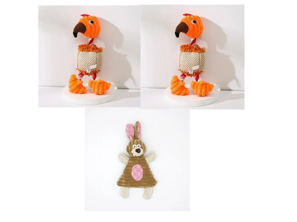Squeaky Donkey Plush Dog Toy - Image 17