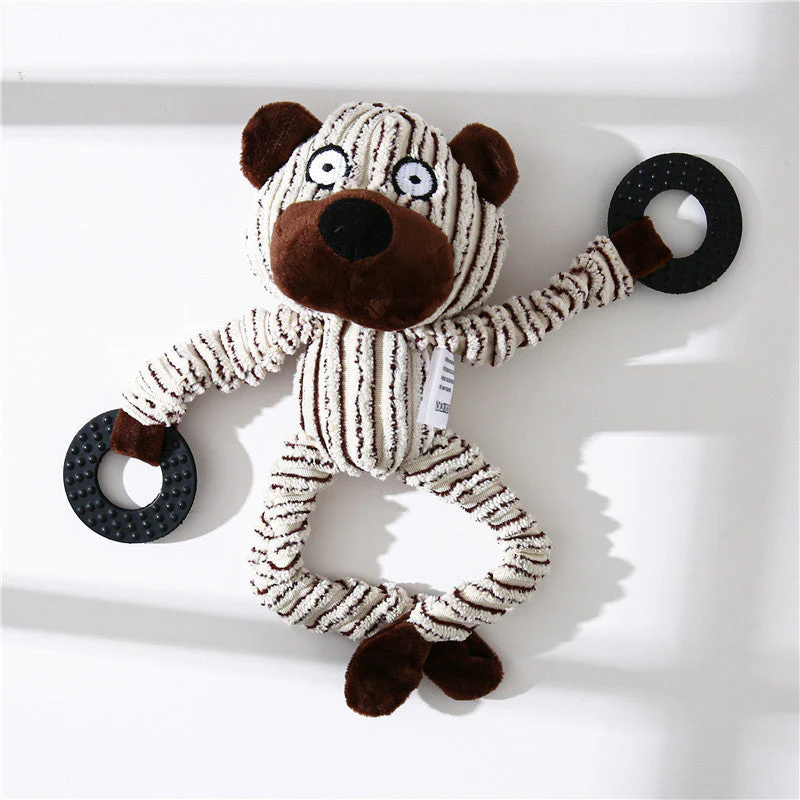 Squeaky Donkey Plush Dog Toy - Image 2
