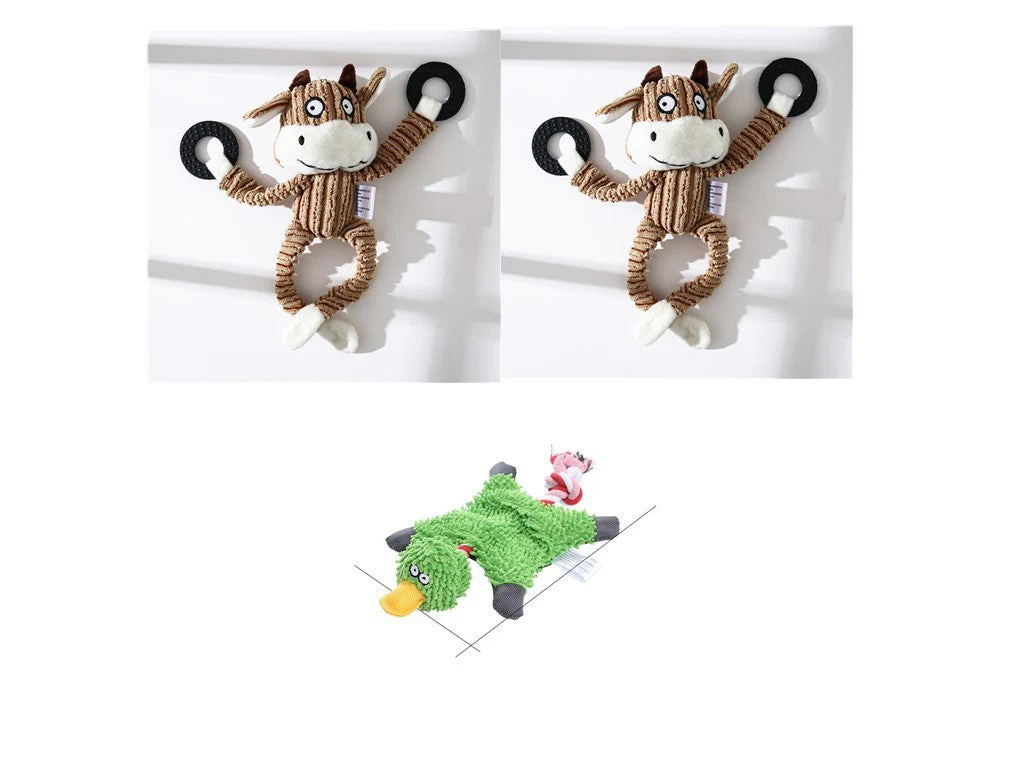 Squeaky Donkey Plush Dog Toy - Image 21