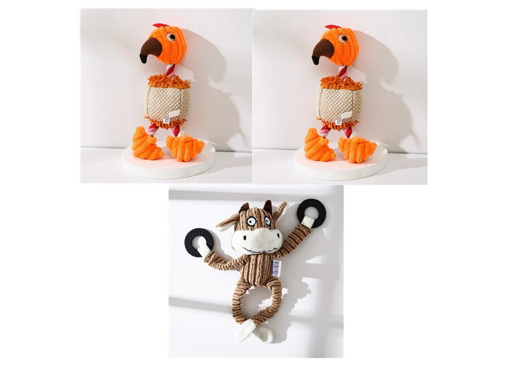 Squeaky Donkey Plush Dog Toy - Image 27