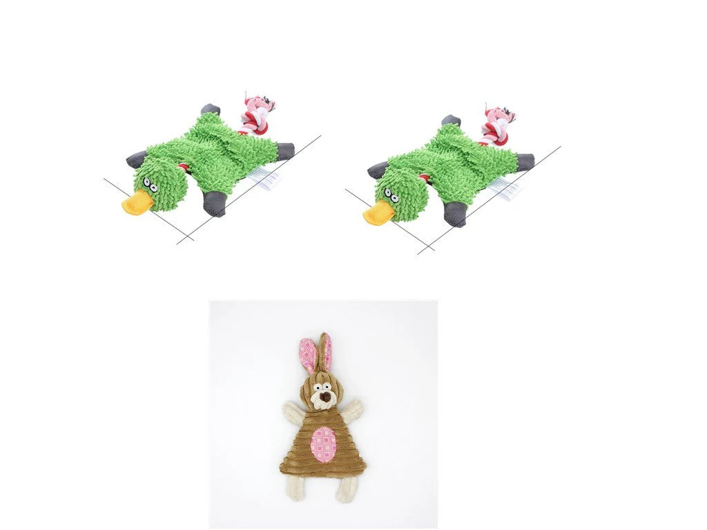 Squeaky Donkey Plush Dog Toy - Image 32