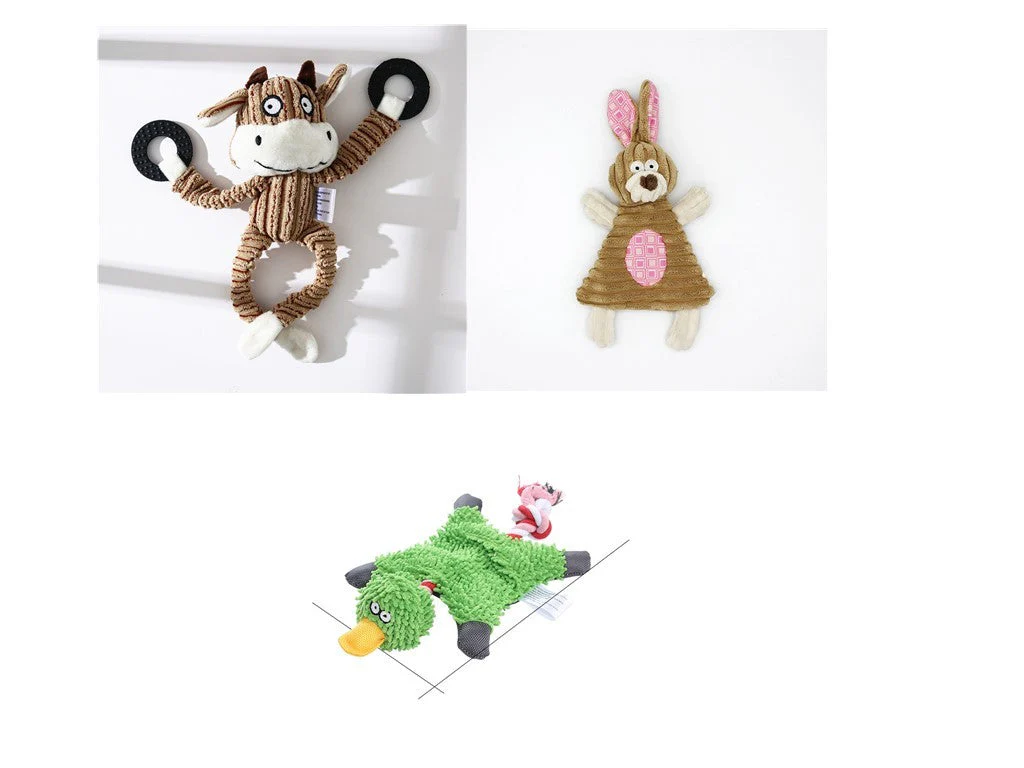 Squeaky Donkey Plush Dog Toy - Image 33