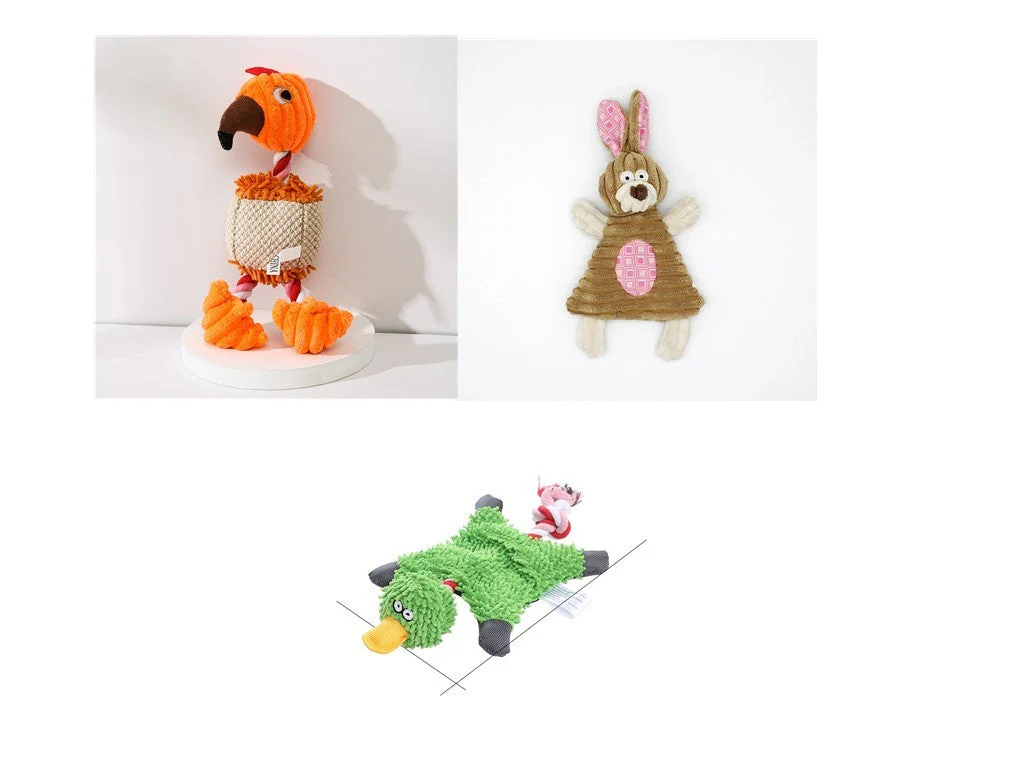 Squeaky Donkey Plush Dog Toy - Image 34