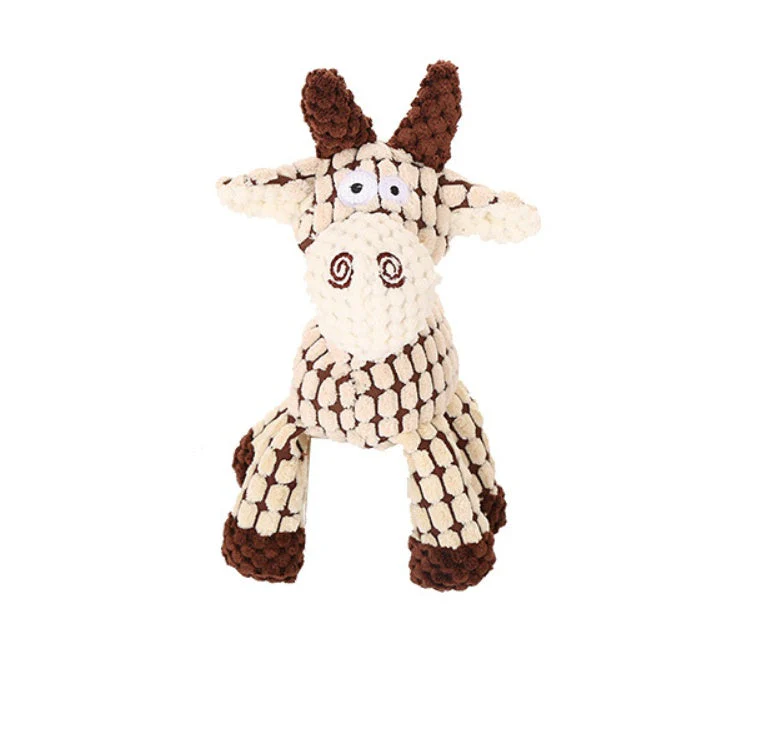 Squeaky Donkey Plush Dog Toy - Image 36