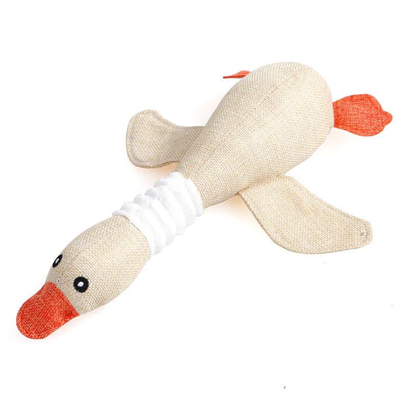 Squeaky Duck Shaped Dog Chew Toy - Image 2