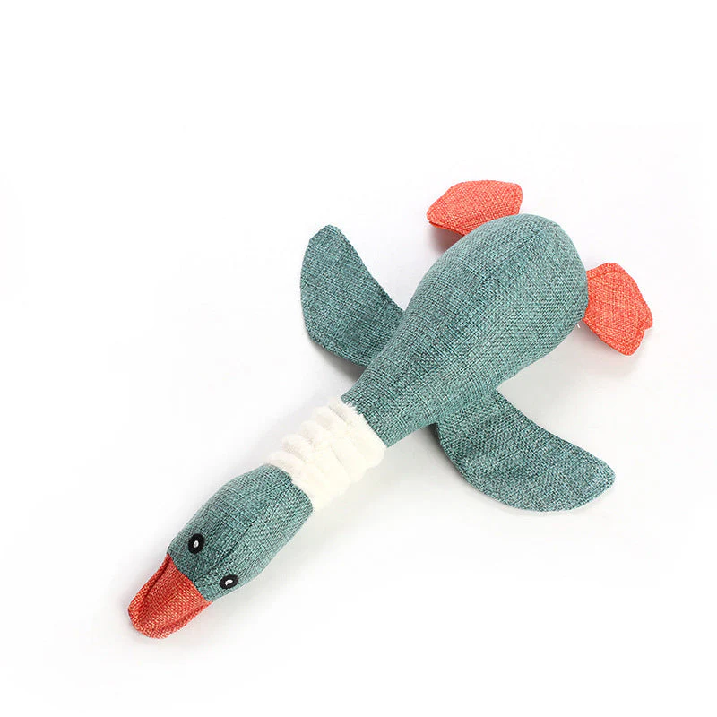 Squeaky Duck Shaped Dog Chew Toy - Image 4