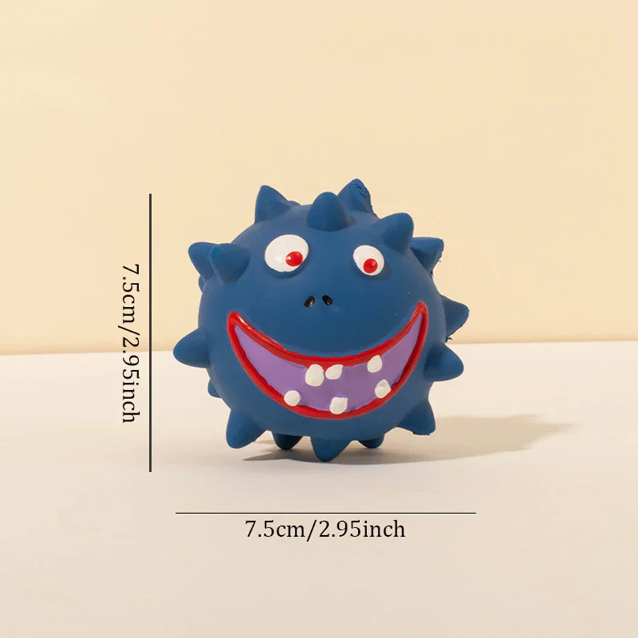 Squeaky Thorn Dog Chew Toy – Bite Resistant & Tooth Cleaning - Image 7