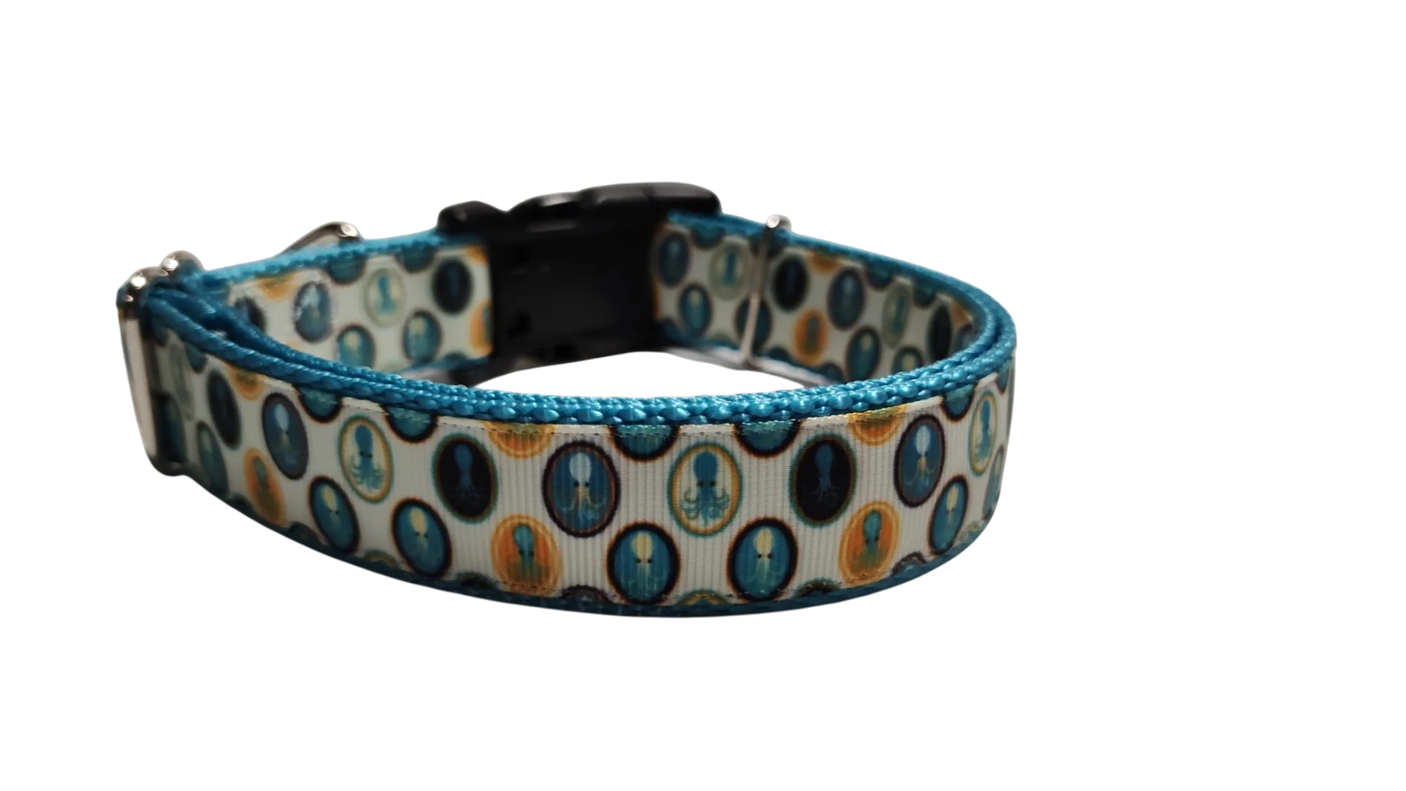 Squid Portraits Nylon Dog Collar - Image 3