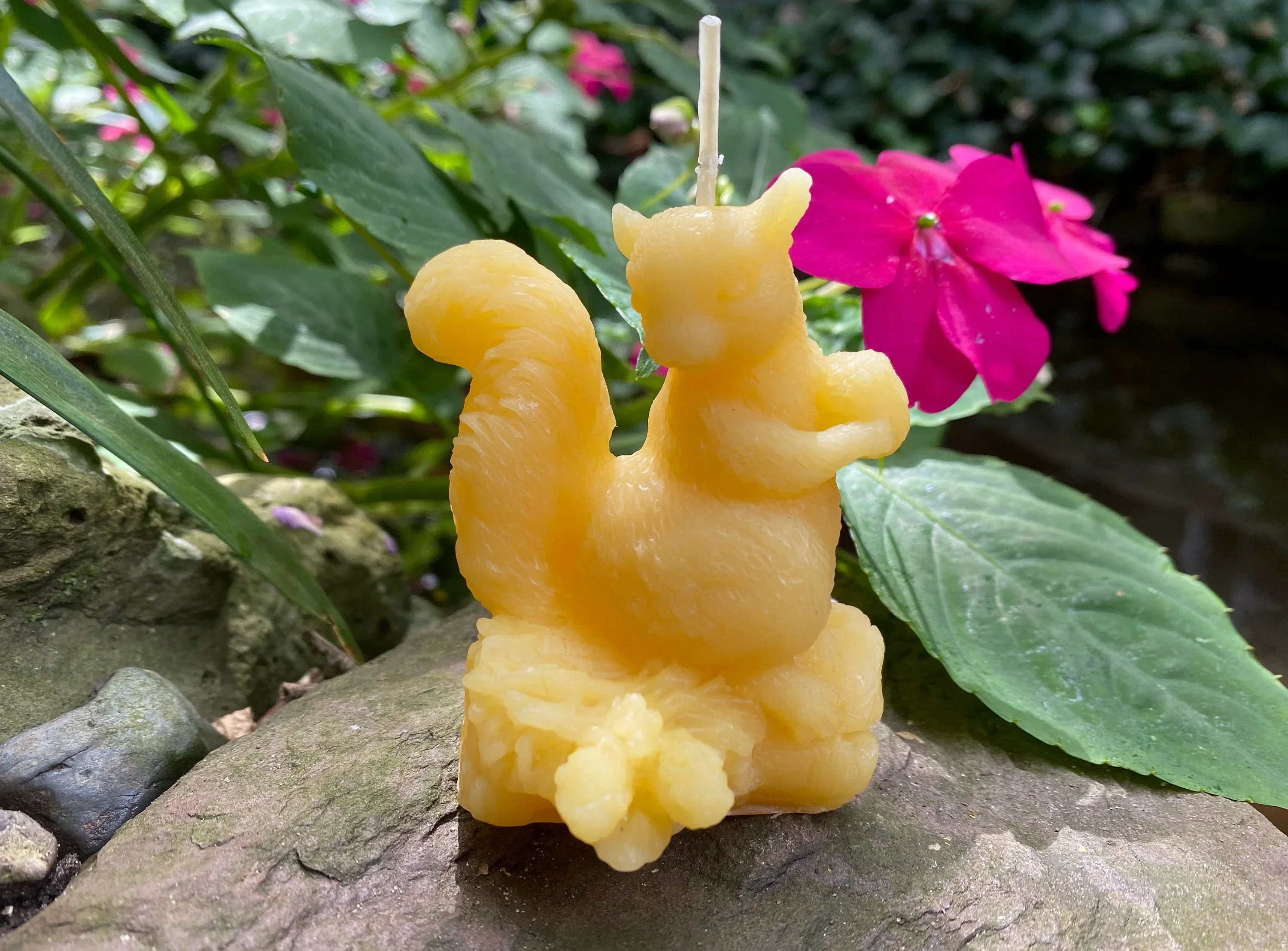Squirrel Beeswax Candle - Image 4