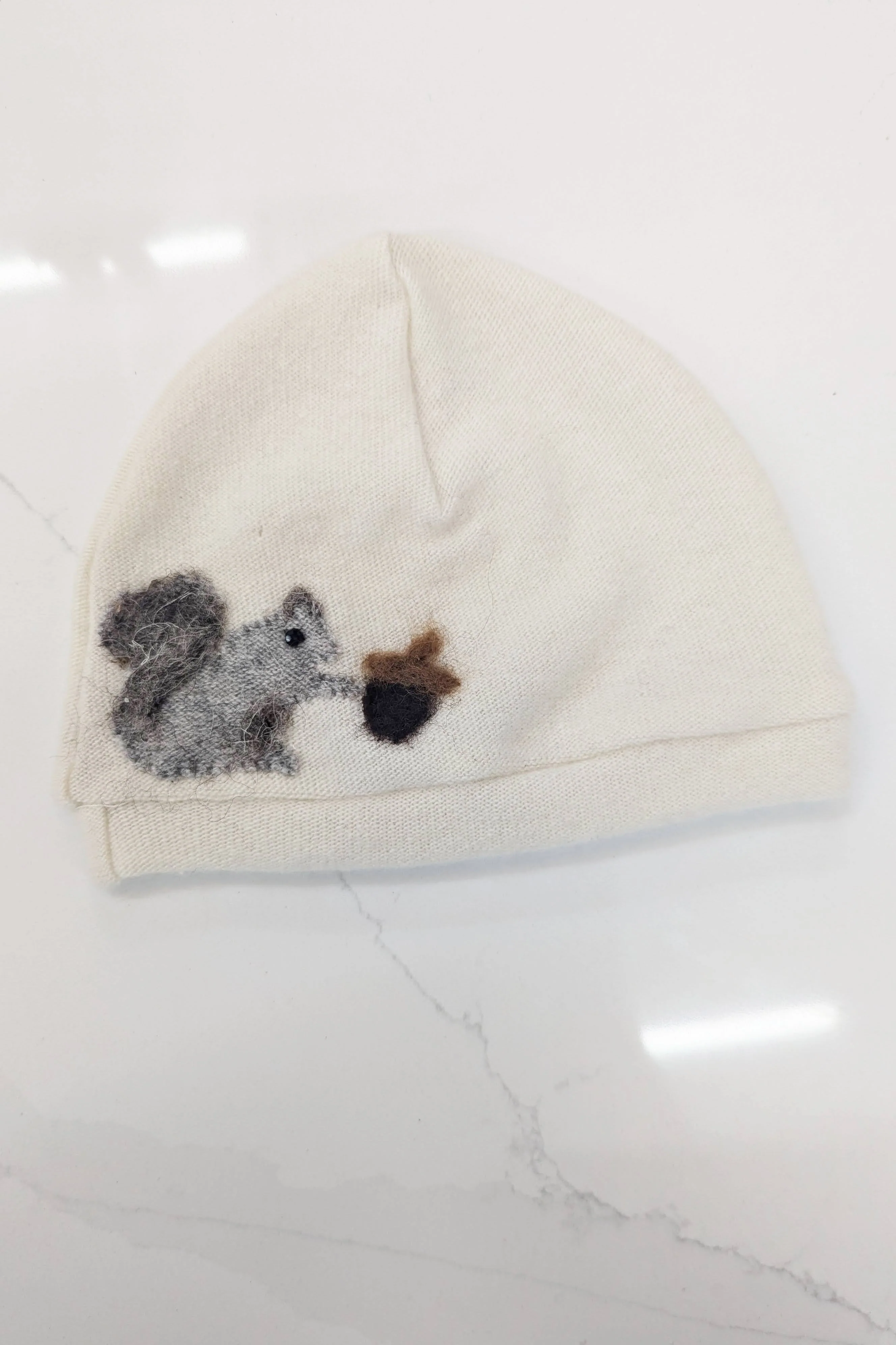 Squirrel Cashmere Hat - Baby - Image 4