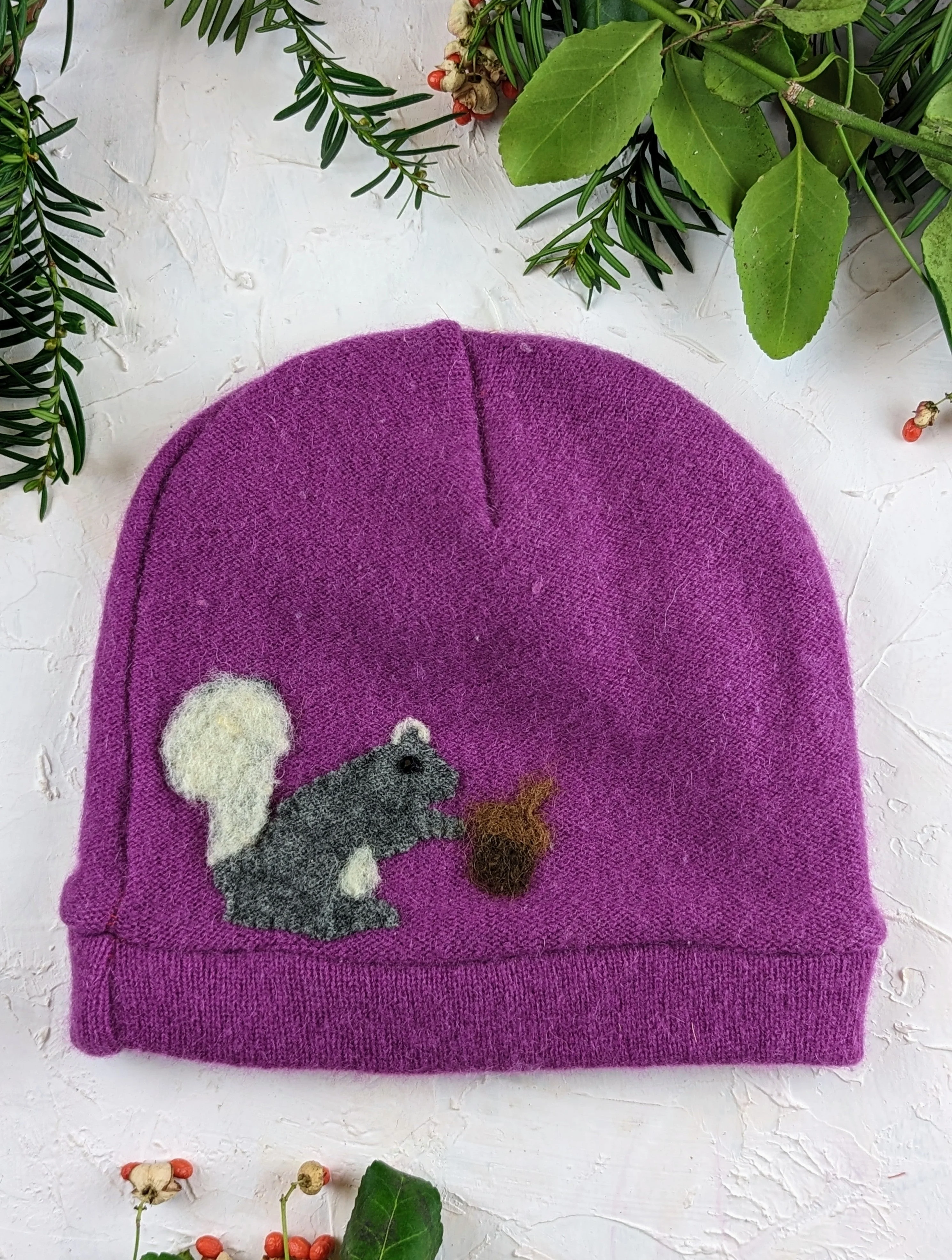Squirrel Cashmere Hat - Child - Image 4