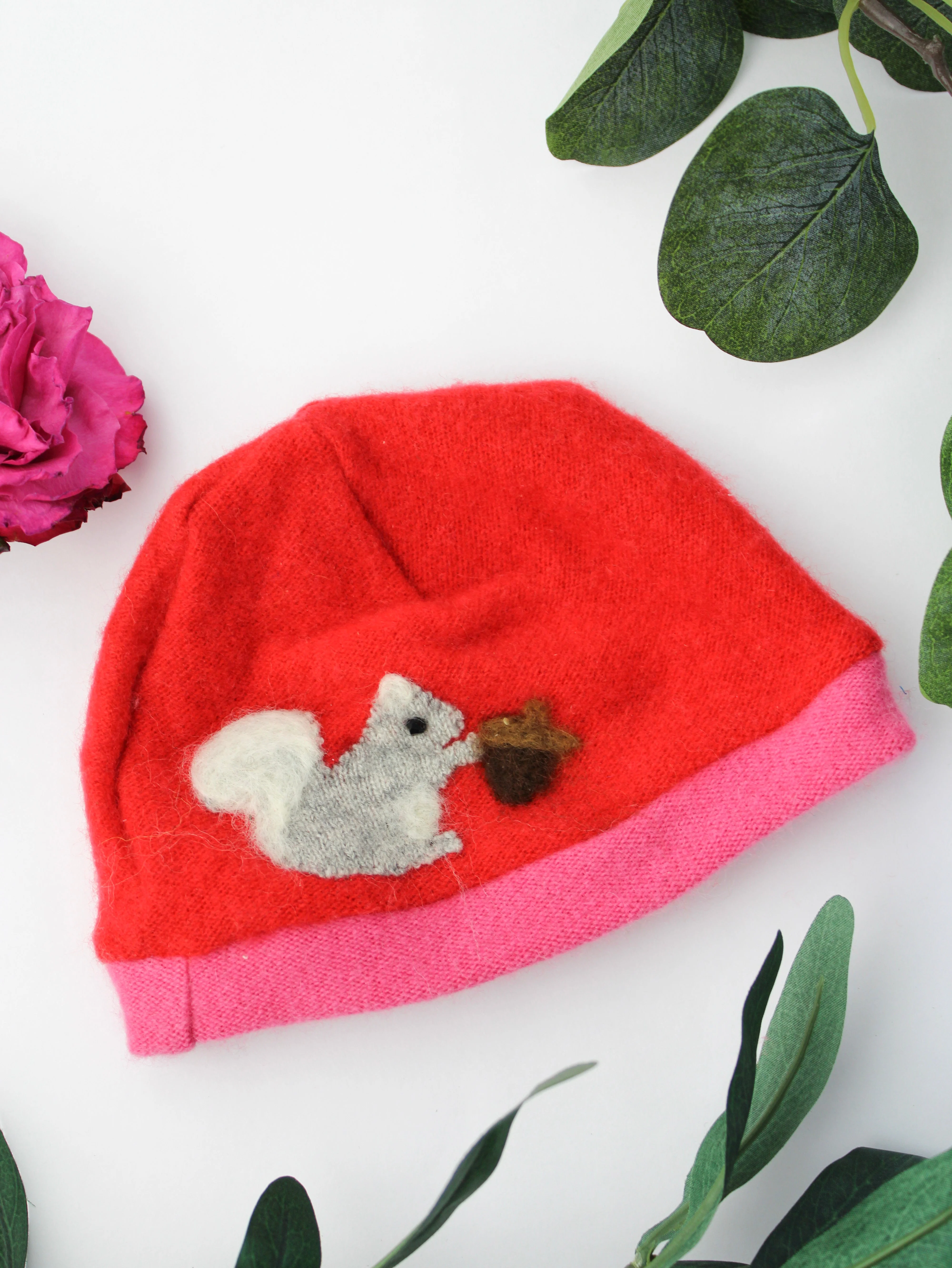 Squirrel Cashmere Hat - Newborn - Image 11